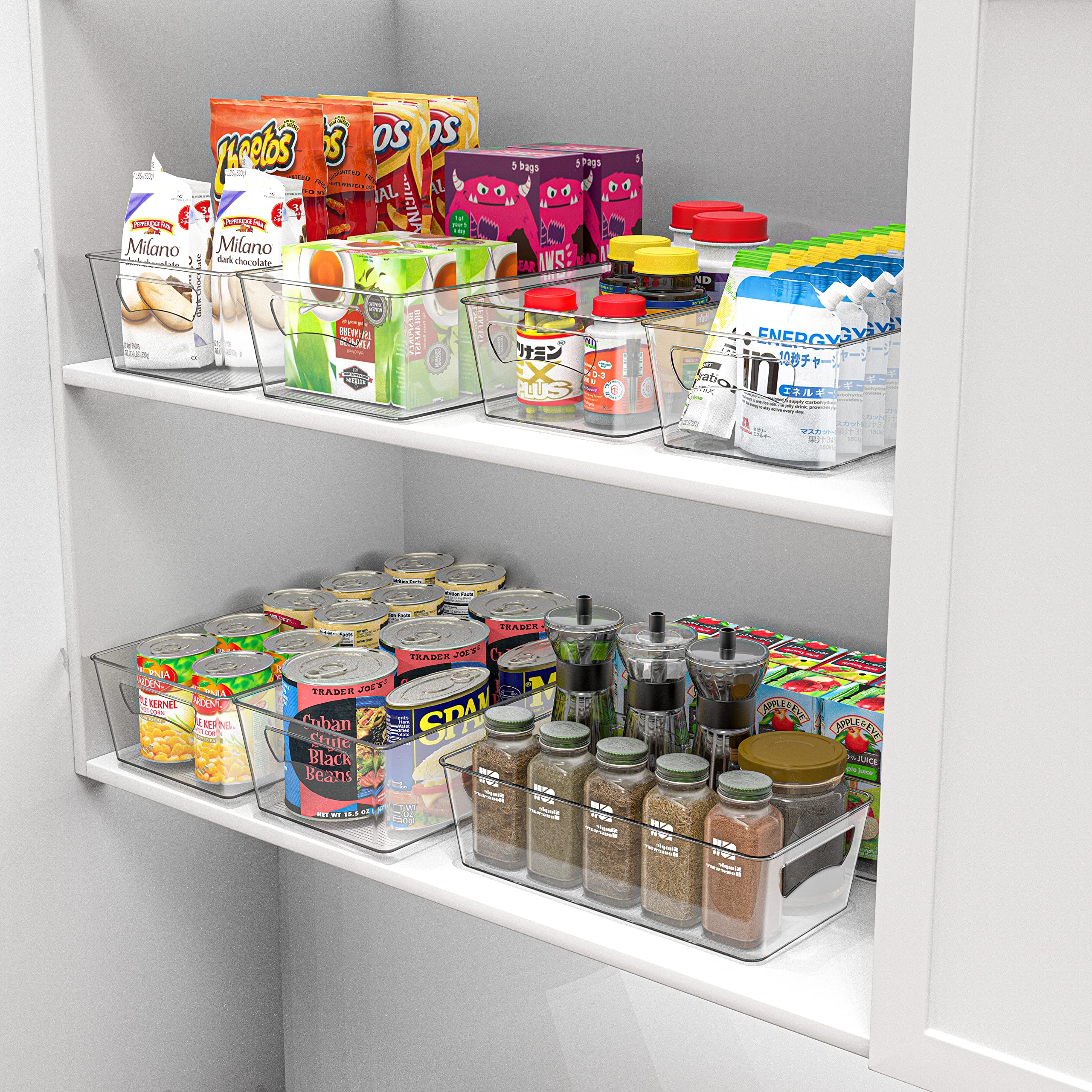 Simplehouseware Freezer Storage Organizer, Set Of 8 (4Medium, 4Large)