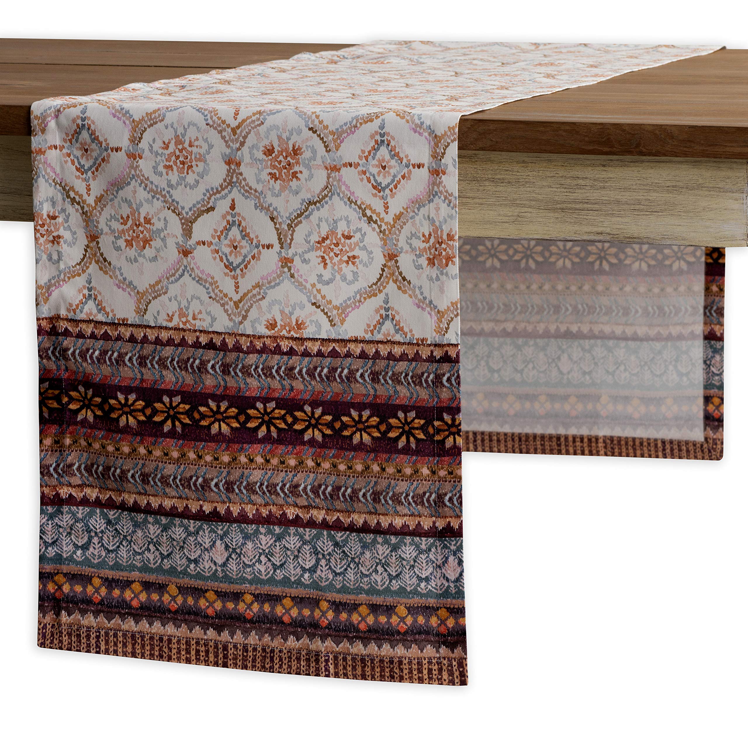Maison D' Hermine Table Runner 100% Cotton 14.50Inch X 108Inch Decorative Table Runners, Dining, Kitchen, Parties & Camping, Fai