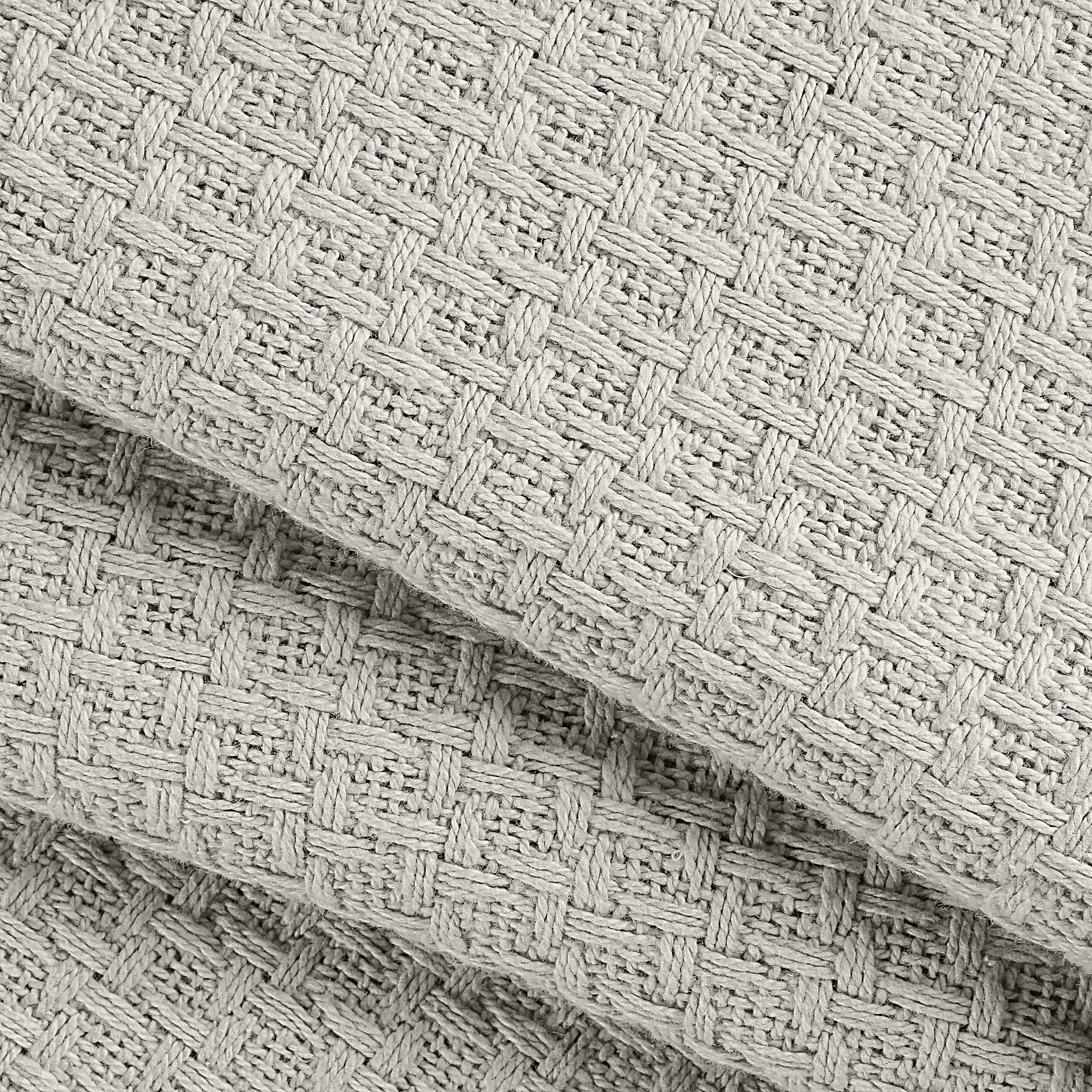 Elvana Home 100 Cotton Bed Blanket, Breathable Bed Blanket Queen Size, Cotton Thermal Blankets Queen, Perfect For Layering Any B