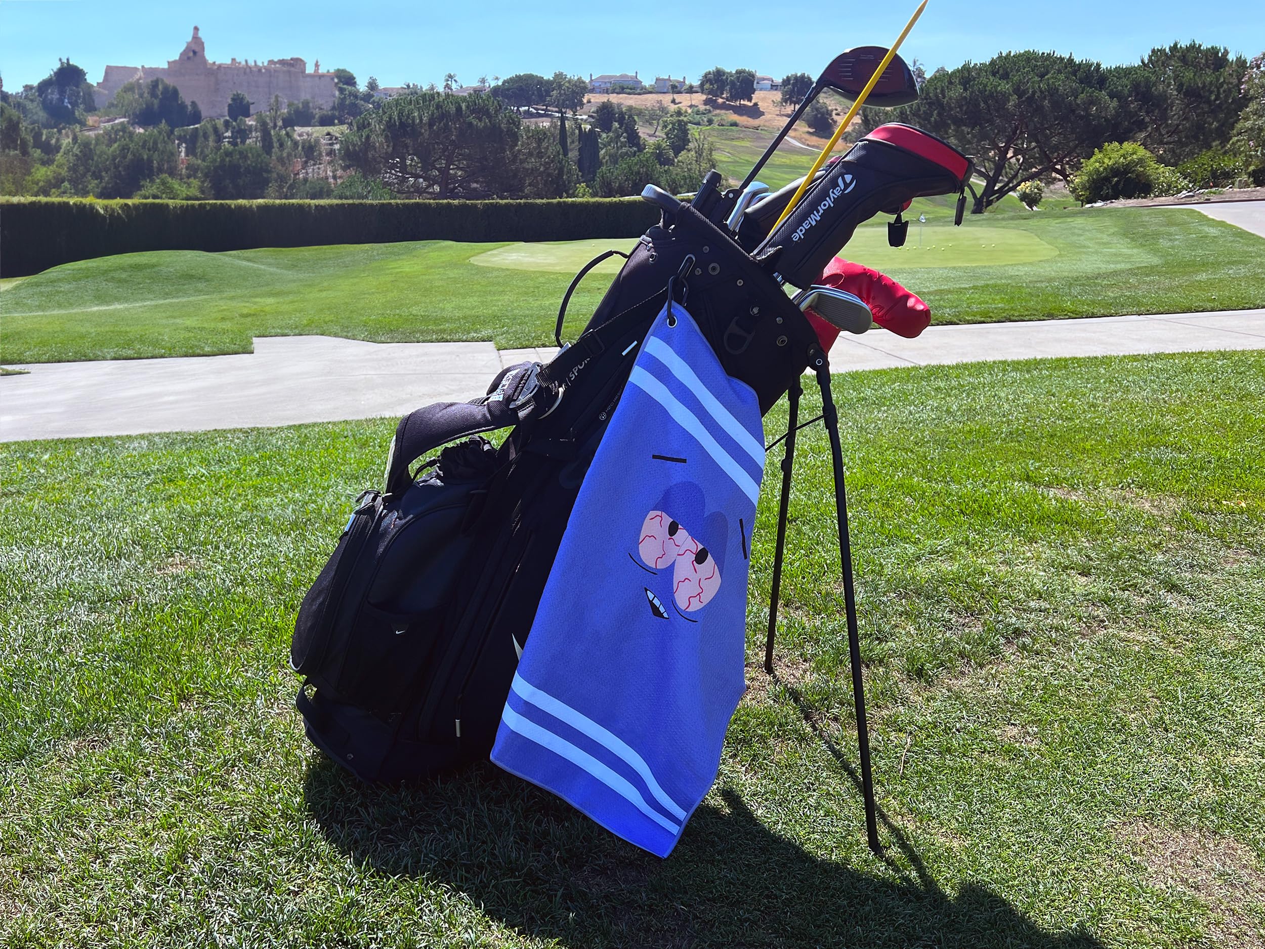 Towelie Microfiber Premium Golf Towel - Golf Gift For Men - Golf Accessories And Gifts, Father'S Day, Christmas, Birthday Gift