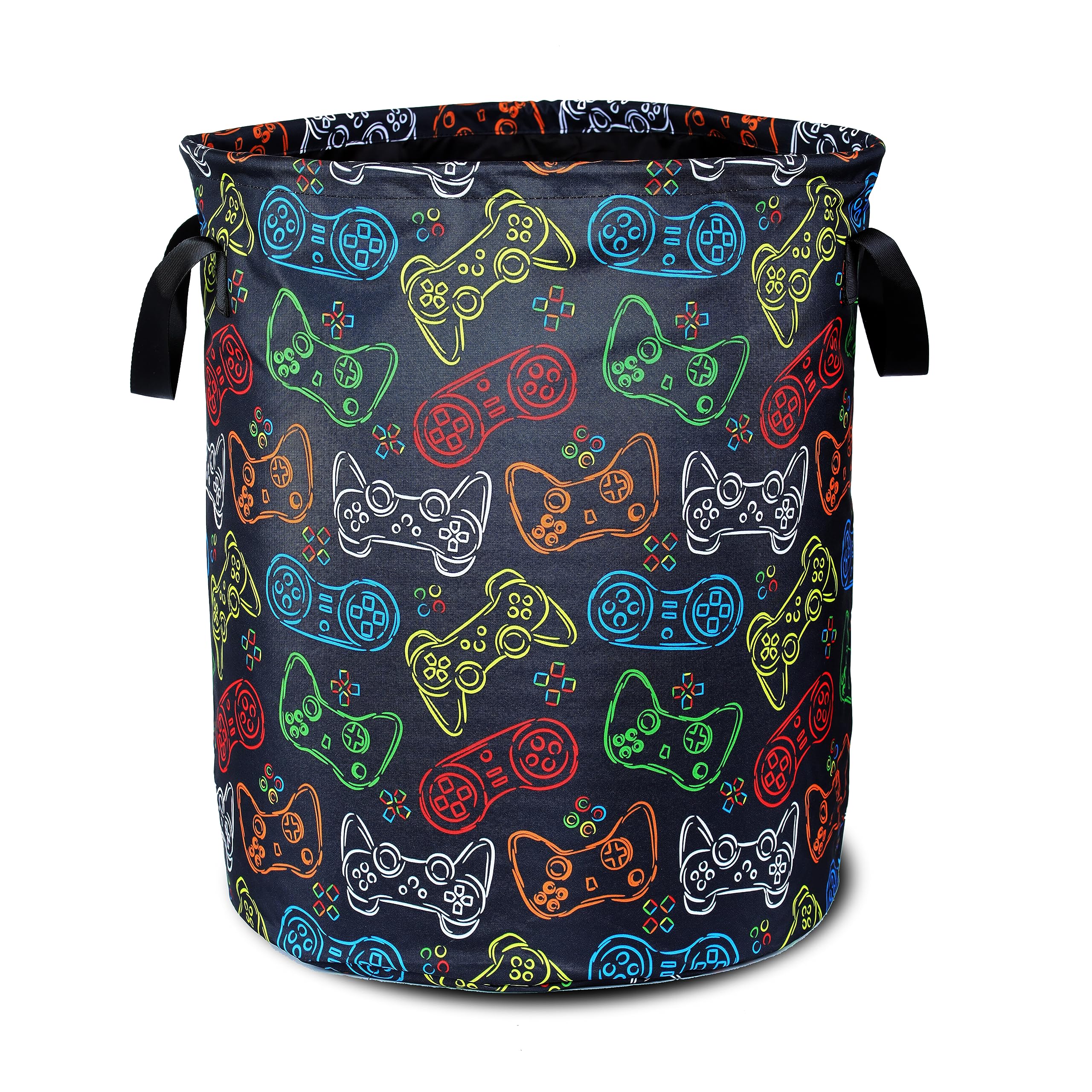 Color Game Machine Laundry Basket Funny Foldable Waterproof Oxford Cloth Tote Bag Laundry Hamper Clothes Storage Bucket Toy Orga