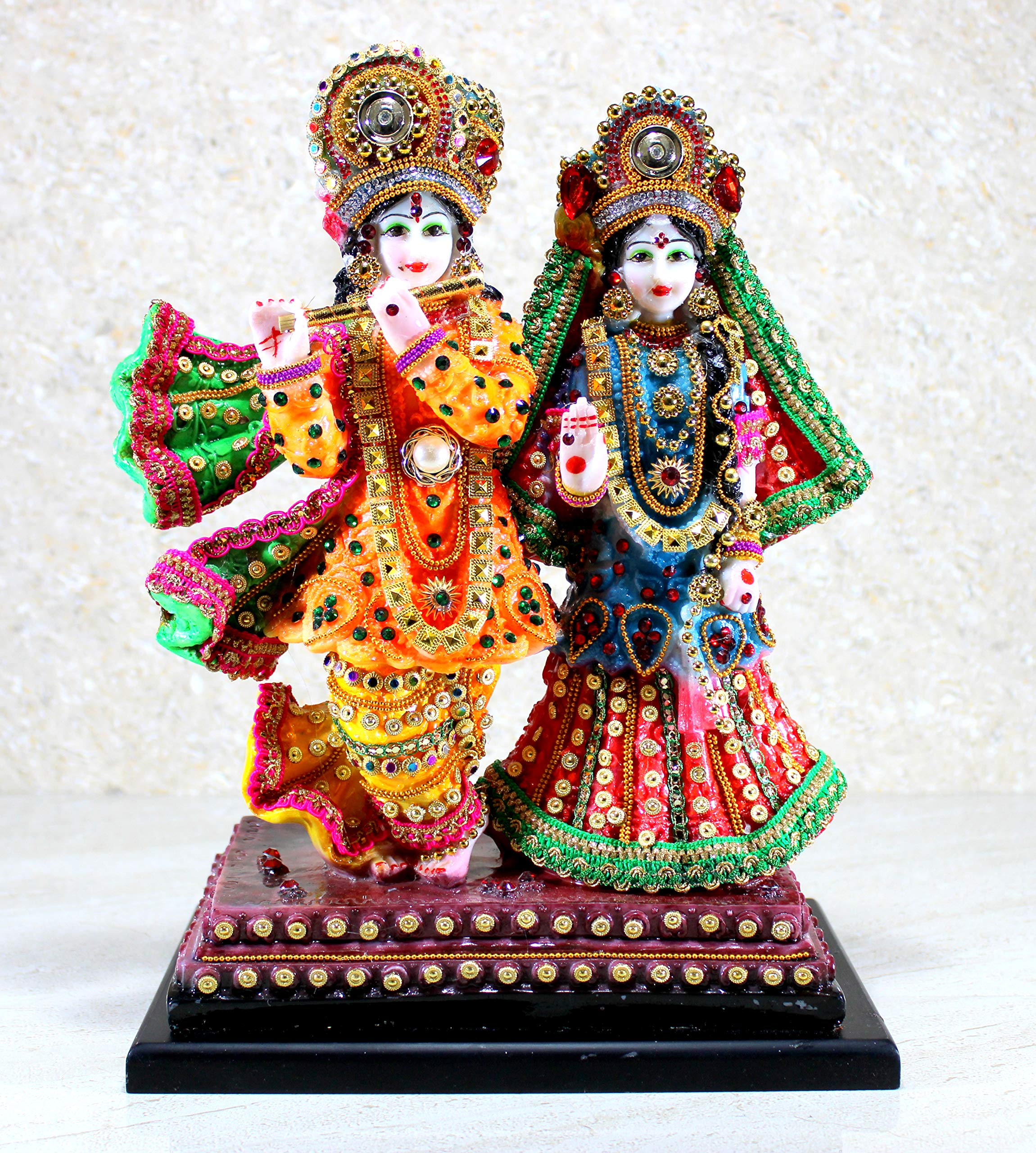 ESPLANADE - Radha Krishna Kishan Murti Idol Statue Sculpture - Resin (Radha Krishna Standing)