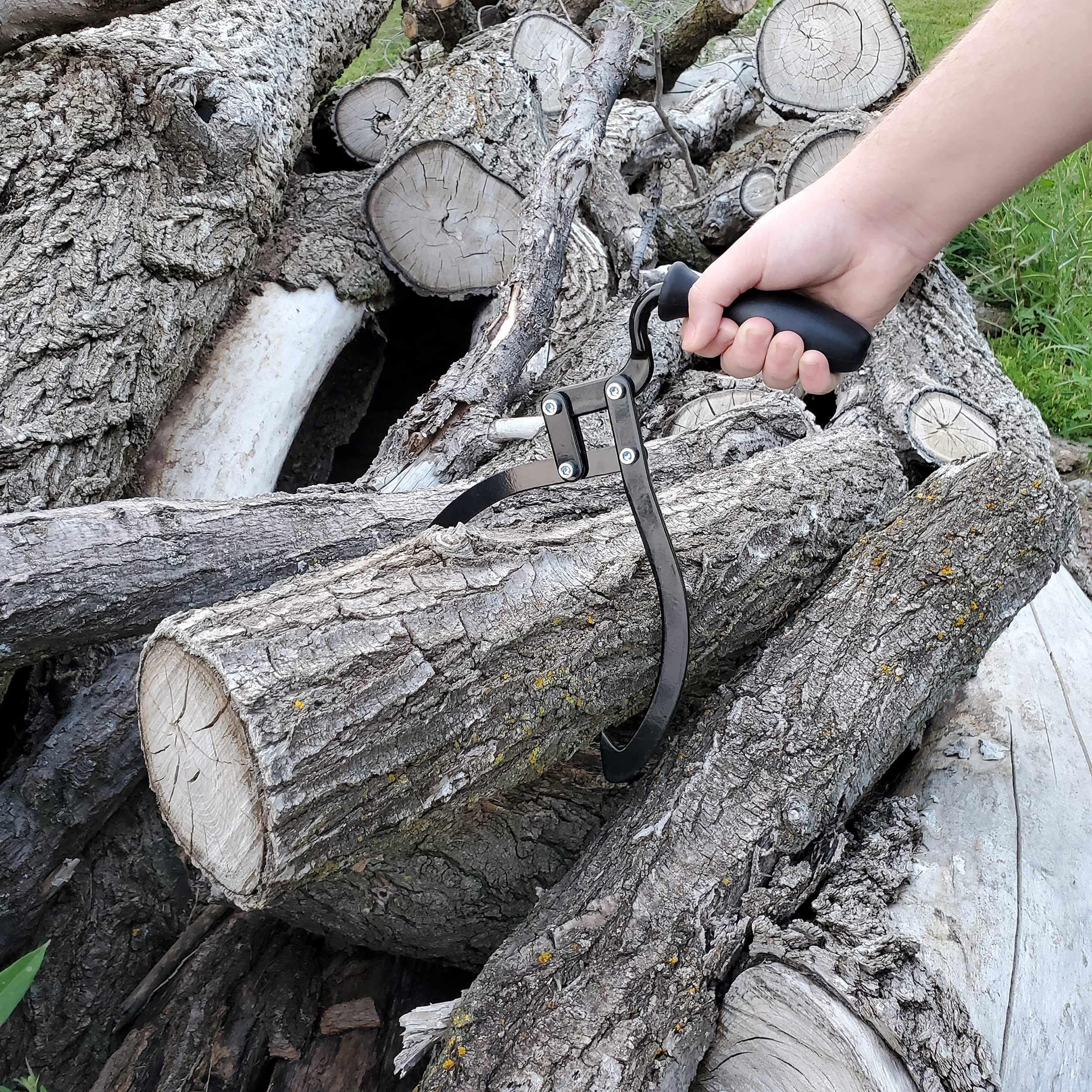 Felled Log Tongs Lifting Firewood Tongs - 10In Manual Log Lifter Logging Tongs Moving Trees And Camping Logs