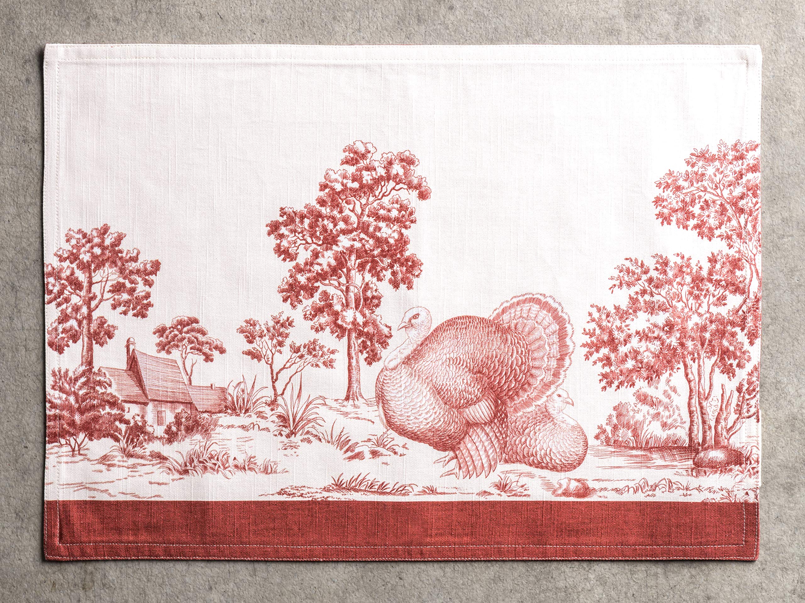 Maison D' Hermine Placemats 100% Cottonset Of 4 Dinner Placemat, Decorative Washable Cloth Placemat, Dining, Buffet Parties & Ca