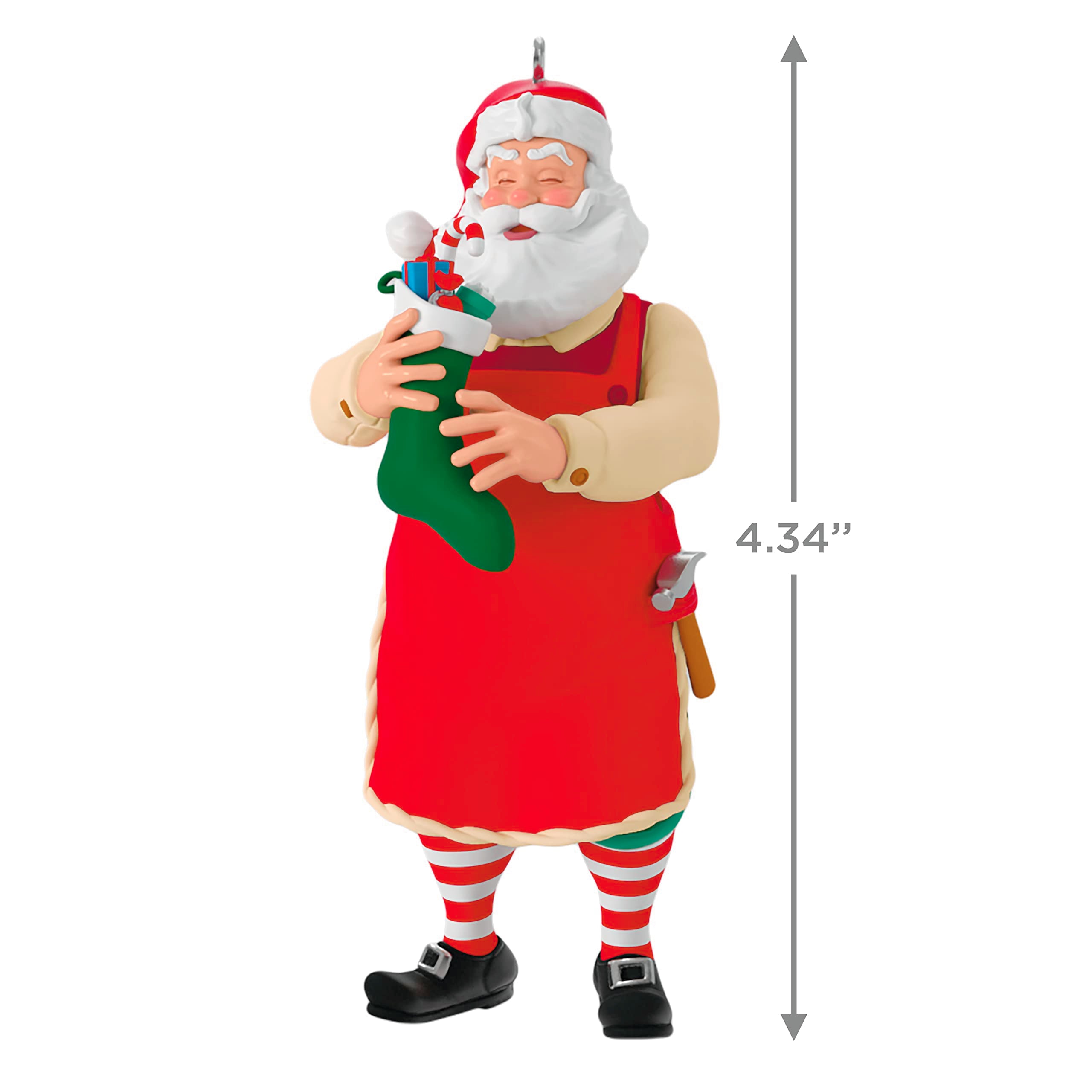 Hallmark Keepsake Christmas Ornament 2023, Toymaker Santa Surprise Mystery, Santa Collectors Gifts