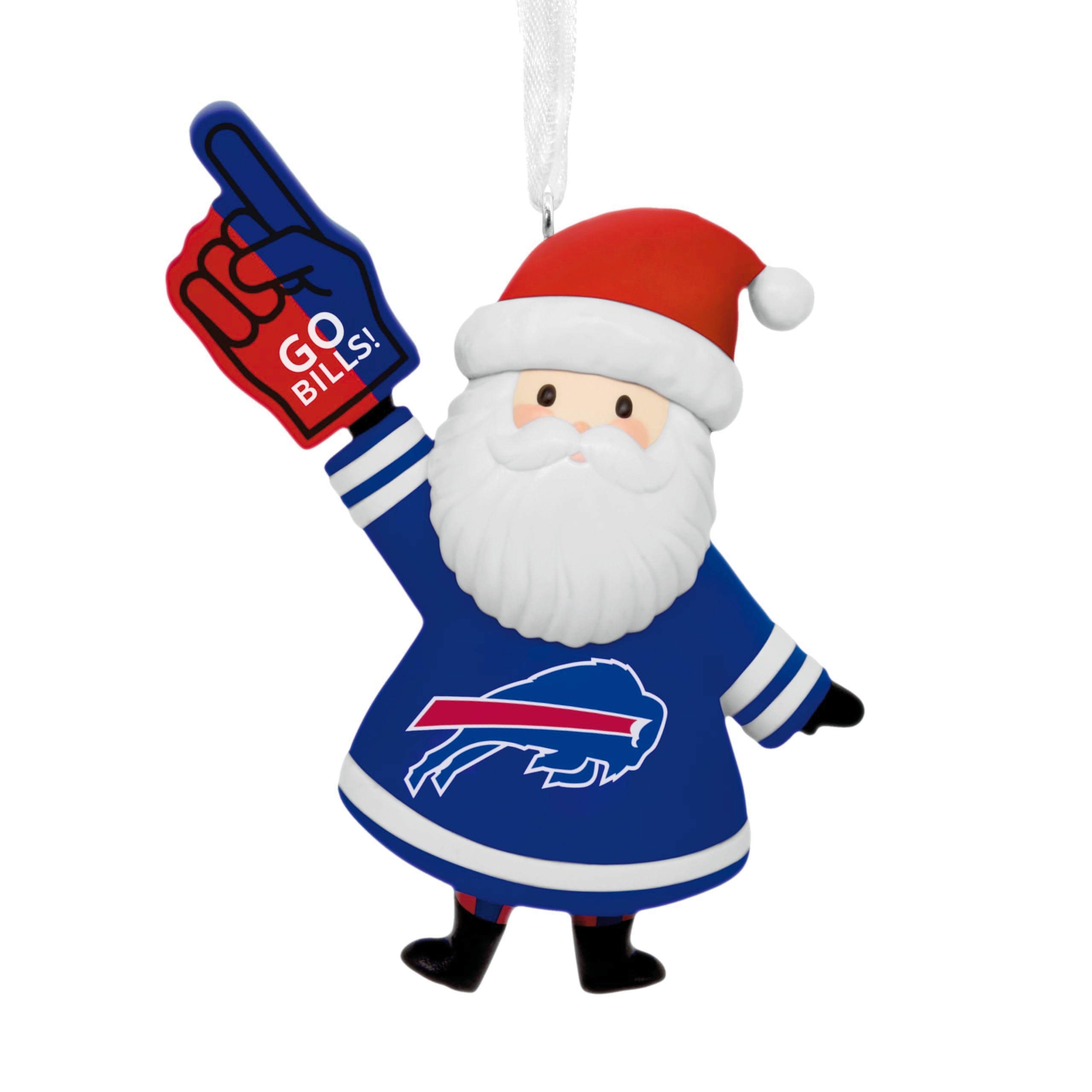 Hallmark NFL Buffalo Bills Santa Fan Christmas Ornament, Gifts for Sports Fans