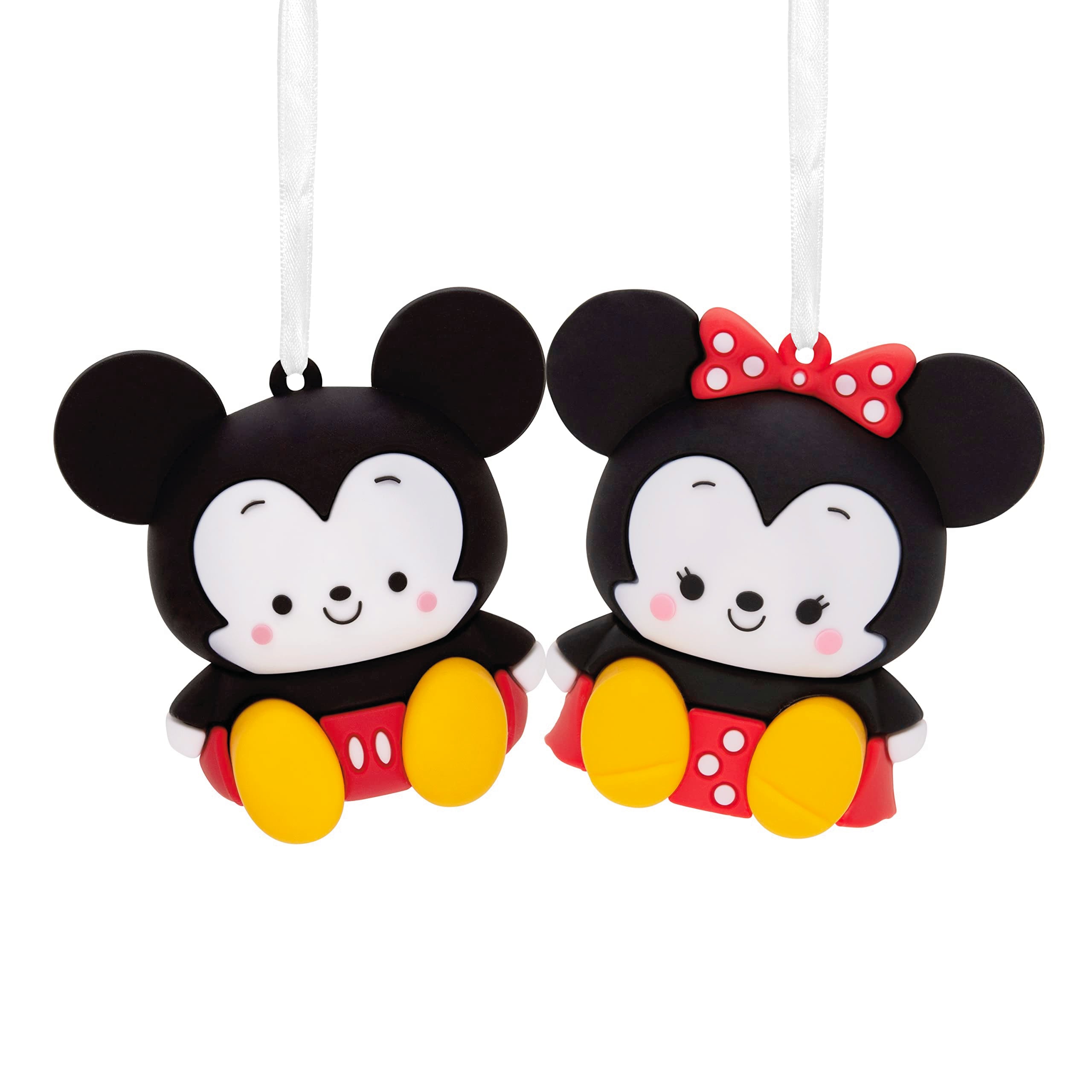 Hallmark Better Together Disney Mickey and Minnie Magnetic Christmas Ornaments, Set of 2