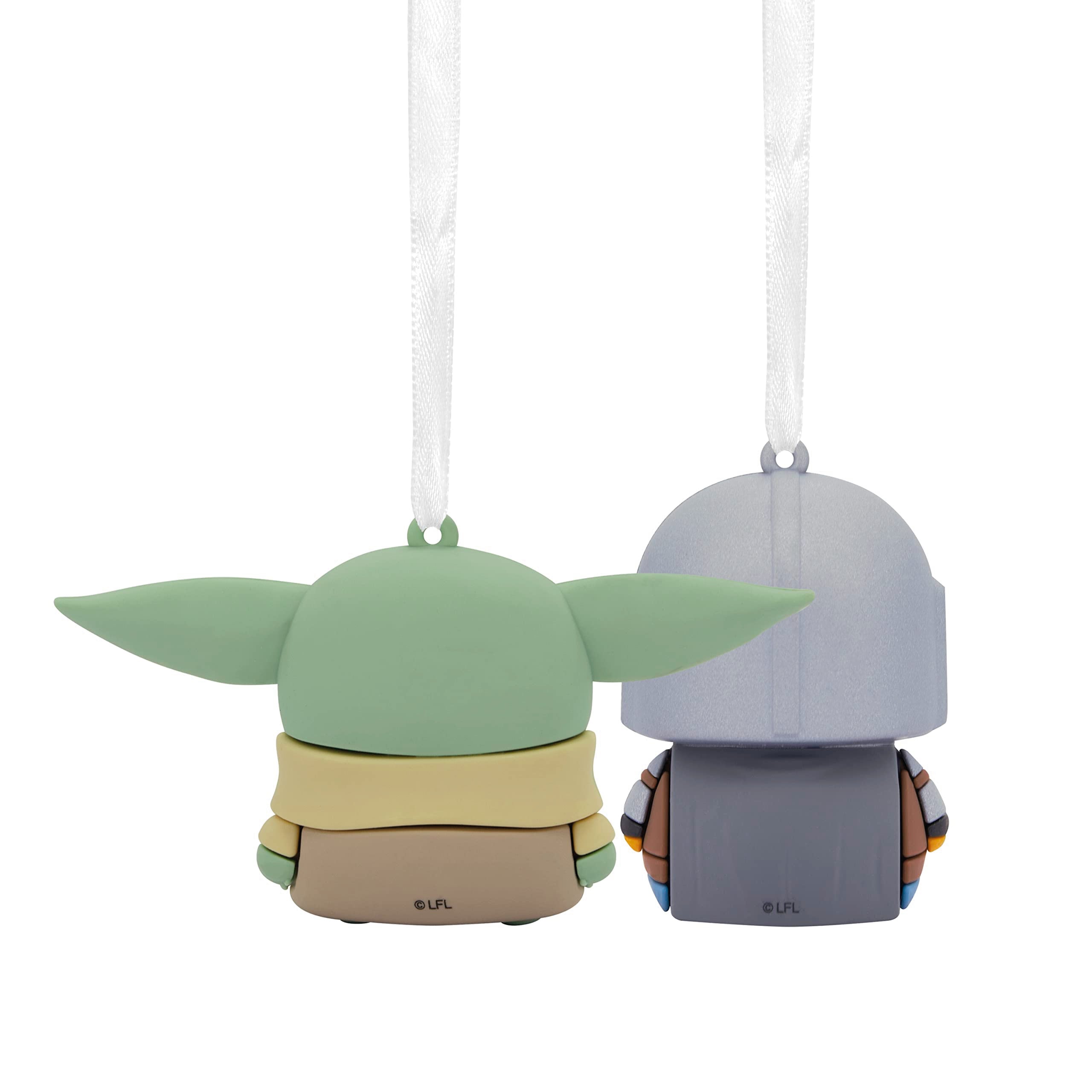 Hallmark Better Together Star Wars: The Mandalorian and Grogu Magnetic Christmas Ornaments, Set of 2, Shatterproof