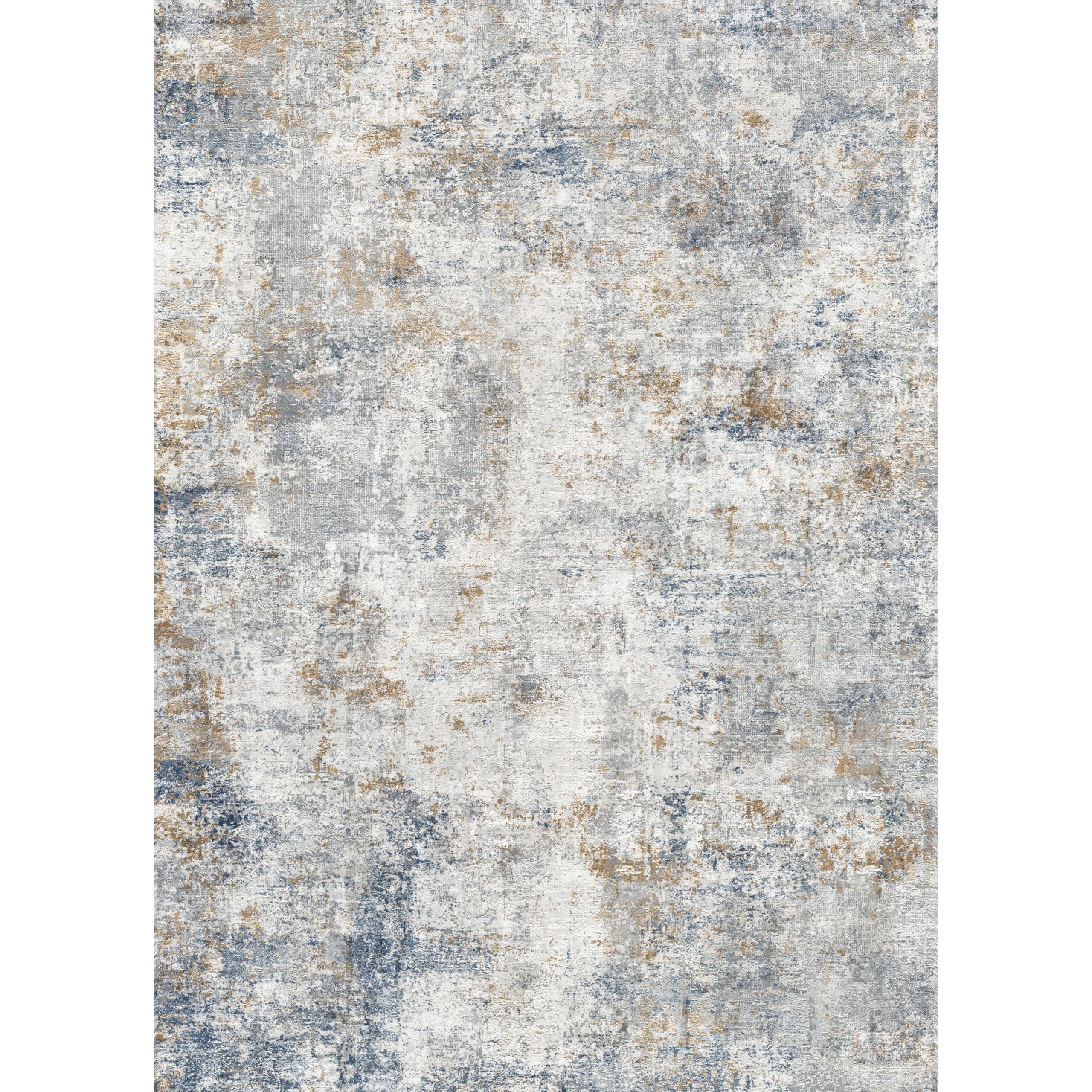 Modern 2x5 Kitchen Runner Rug: Abstract Washable Ultra Soft Hallway Entryway Carpet Indoor Non-Slip Low Pile Floor Mat for Bedro