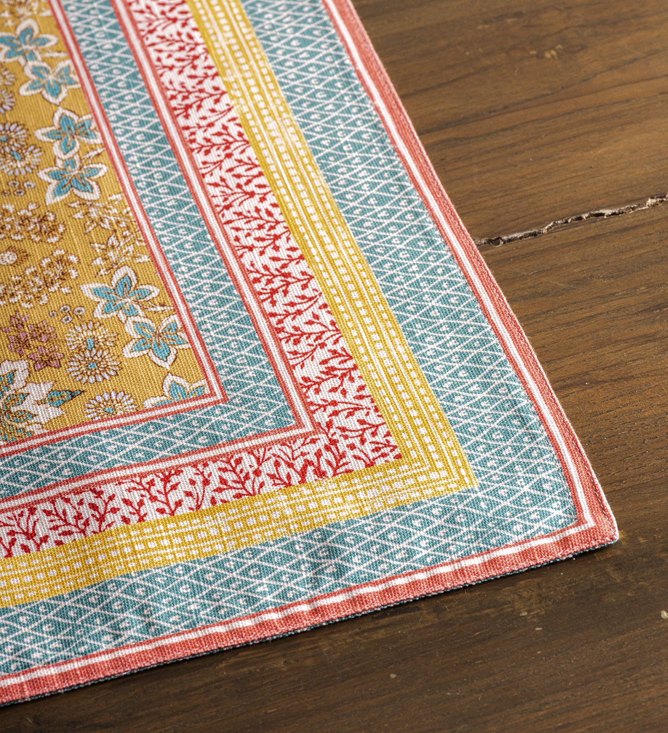 Maison D' Hermine Cloth Placemat 100% Cotton Decorative Washable Table Placemats, Dining, Home, Wedding, Banquet, Buffet, Marqui