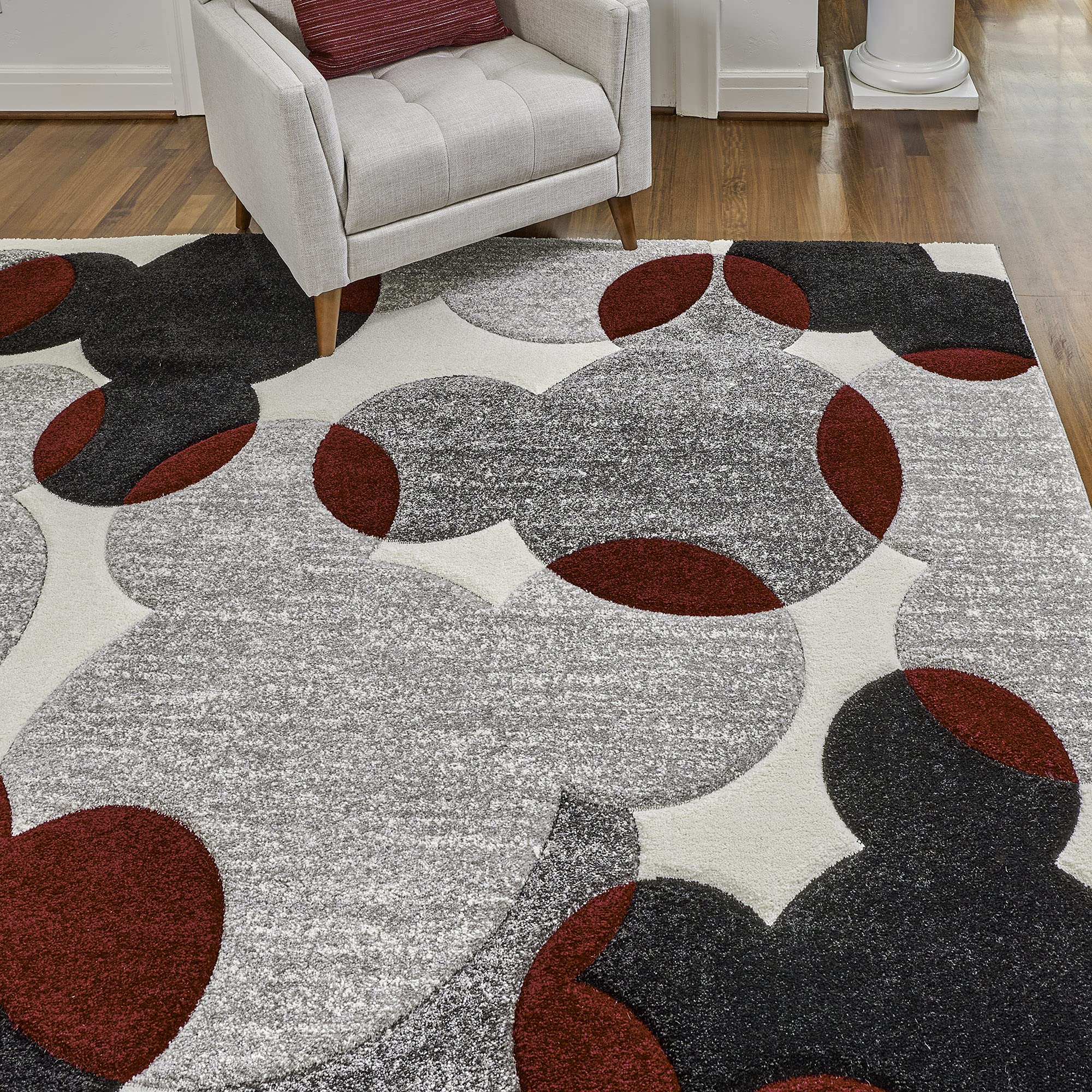 Gertmenian Disney Mickey Mouse Rug Textured Floor Mat Perfect Carpet for Living Room Dining Room Playroom Study Area 8x10 Large,