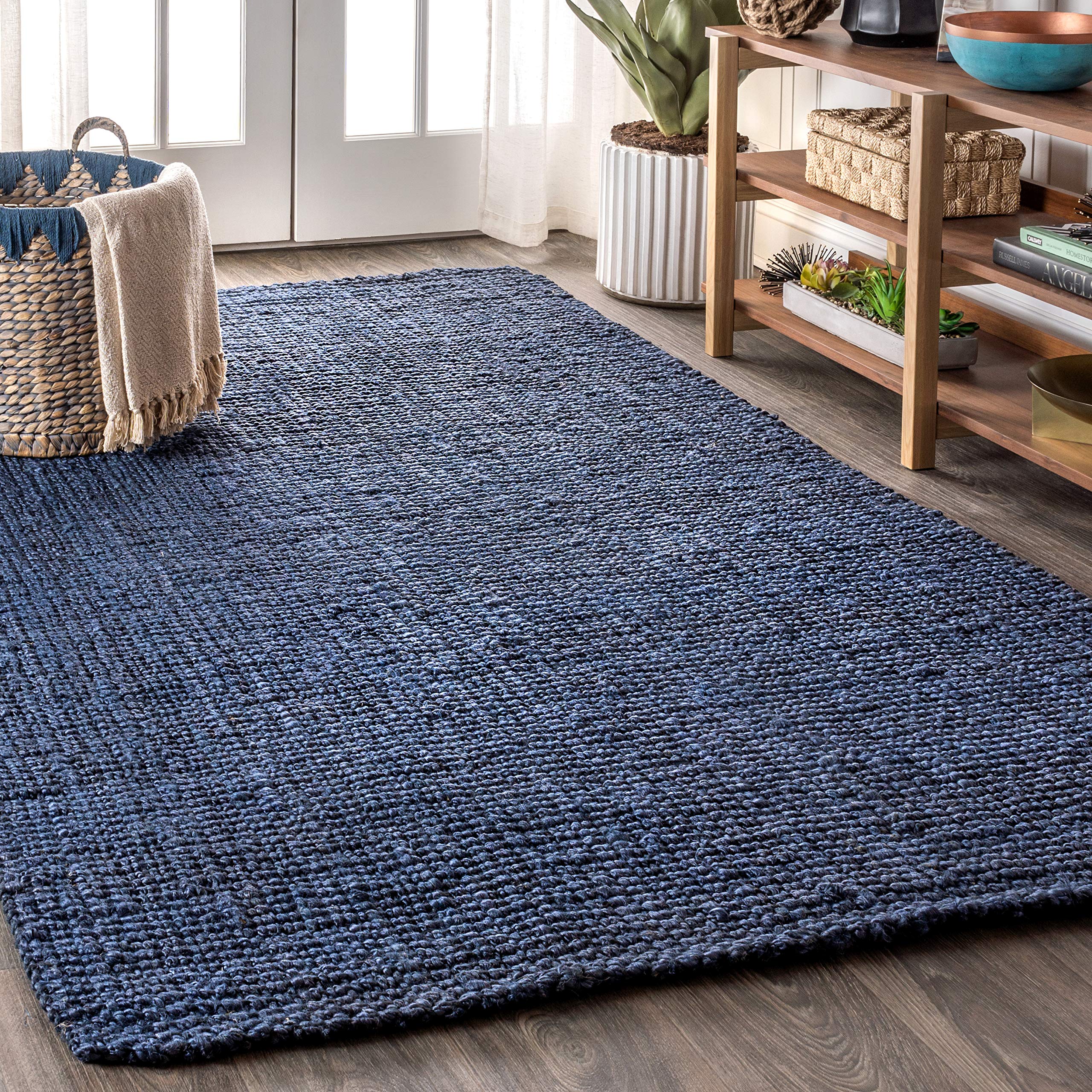 JONATHAN Y NRF102D-13 Pata Hand Woven Chunky Jute Area Rug, Bohemian, Rustic, Cottage for Bedroom, Kitchen, Living Room, Easy-Cl