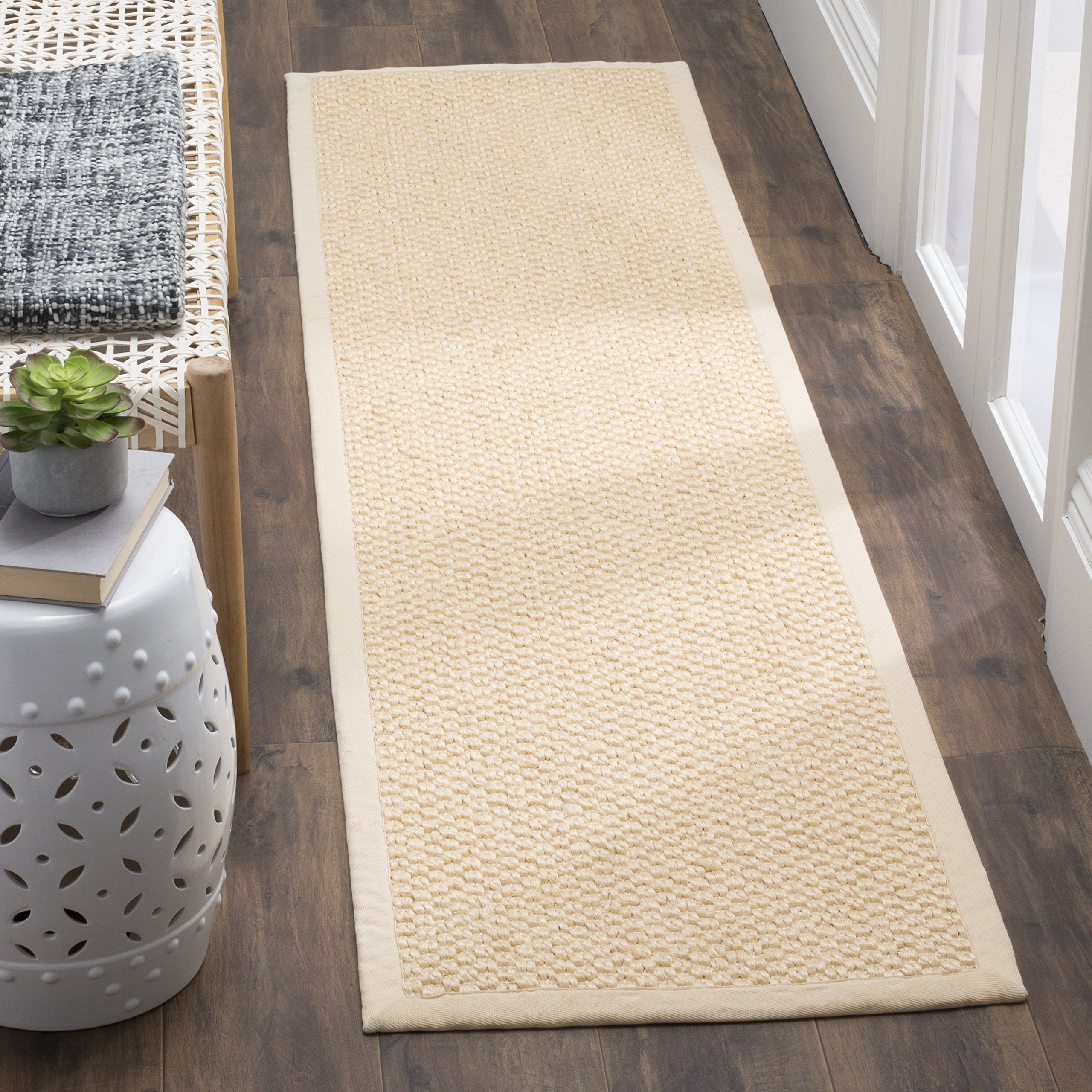 SAFAVIEH Natural Fiber Collection Runner Rug - 2 x 6, Creme, Sisal Design, Easy Care, Ideal for High Traffic Areas in Living R