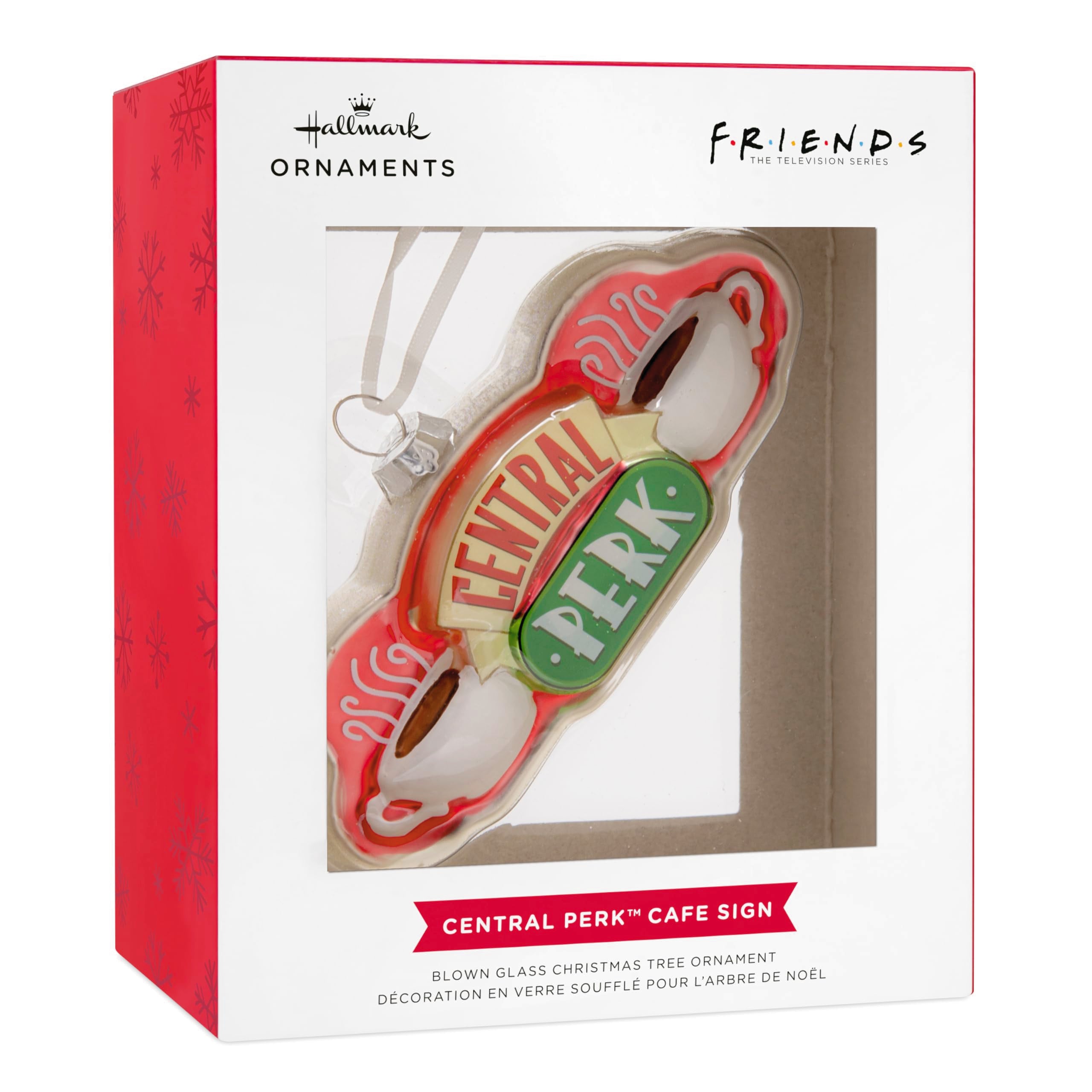 Hallmark Christmas Ornament - Central Perk Sign, Blown Glass, Model 0003HCM1051