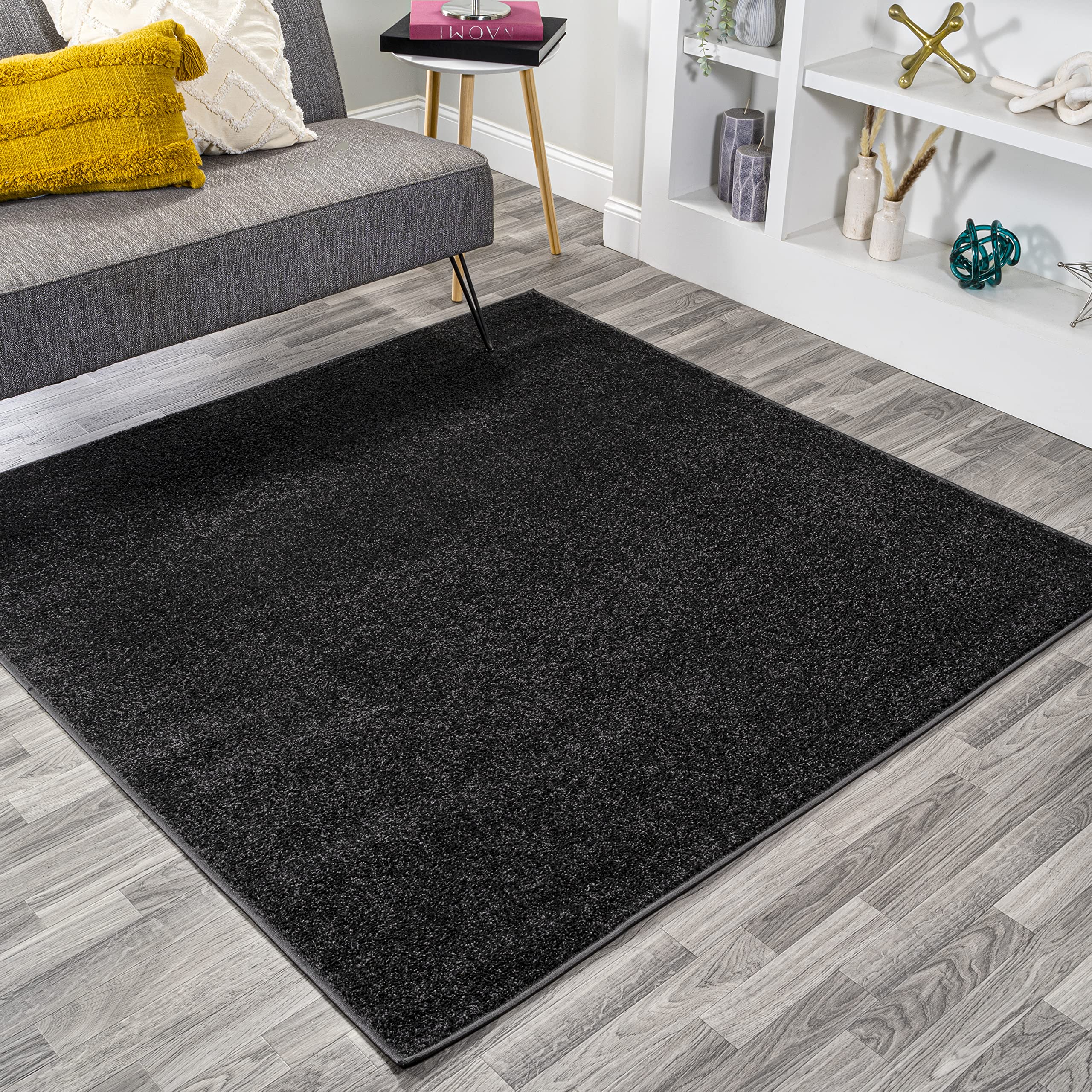 JONATHAN Y SEU100I-9SQ Haze Solid Low-Pile Indoor Area Rug, Coastal, Bohemian, Minimalist, Classic, Casual for Bedroom,Kitchen,L