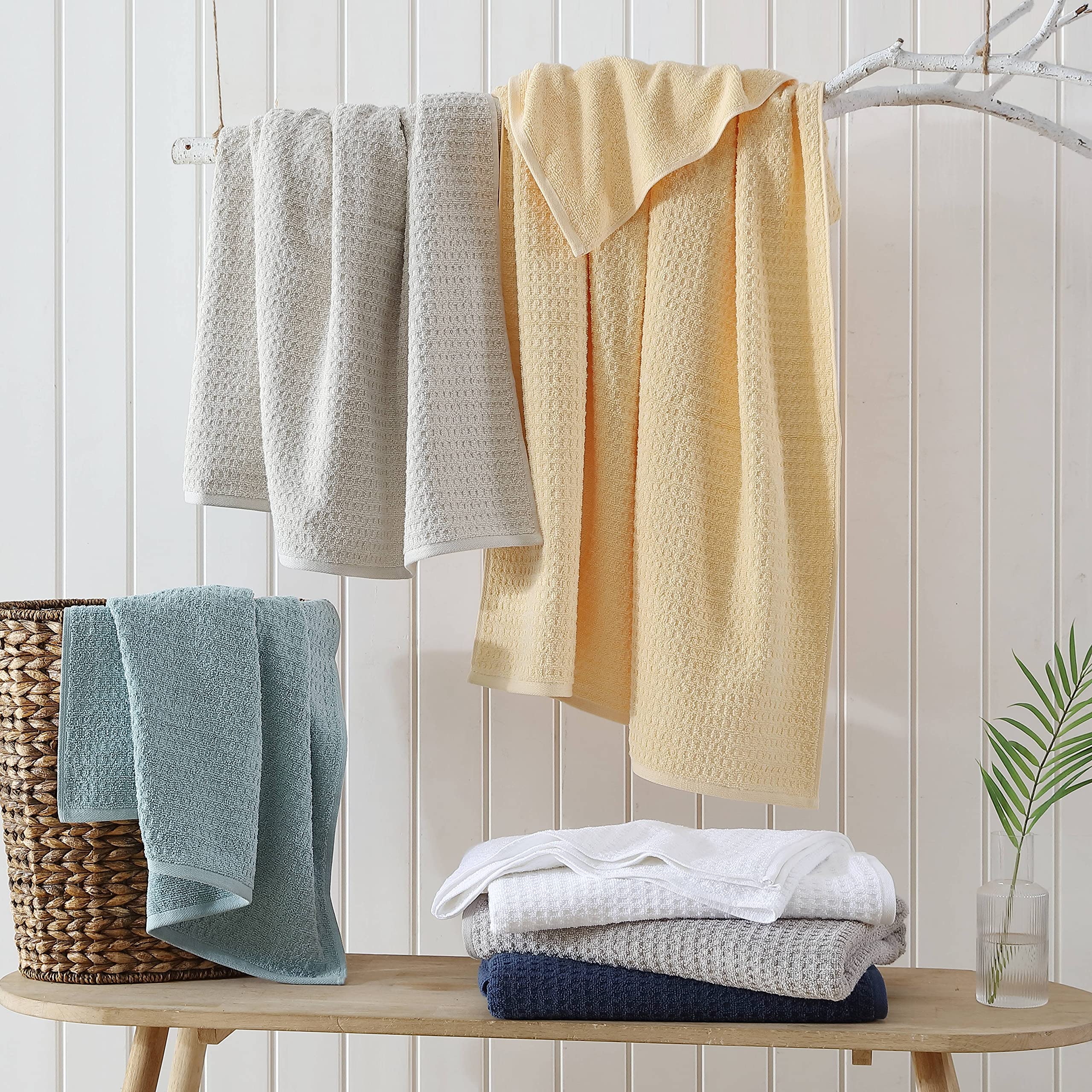 Tommy Bahama- Bath Sheet Set, Highly Absorbent Cotton Bathroom Decor, Low Linting & Fade Resistant, Oeko-Tex Certified (Northern