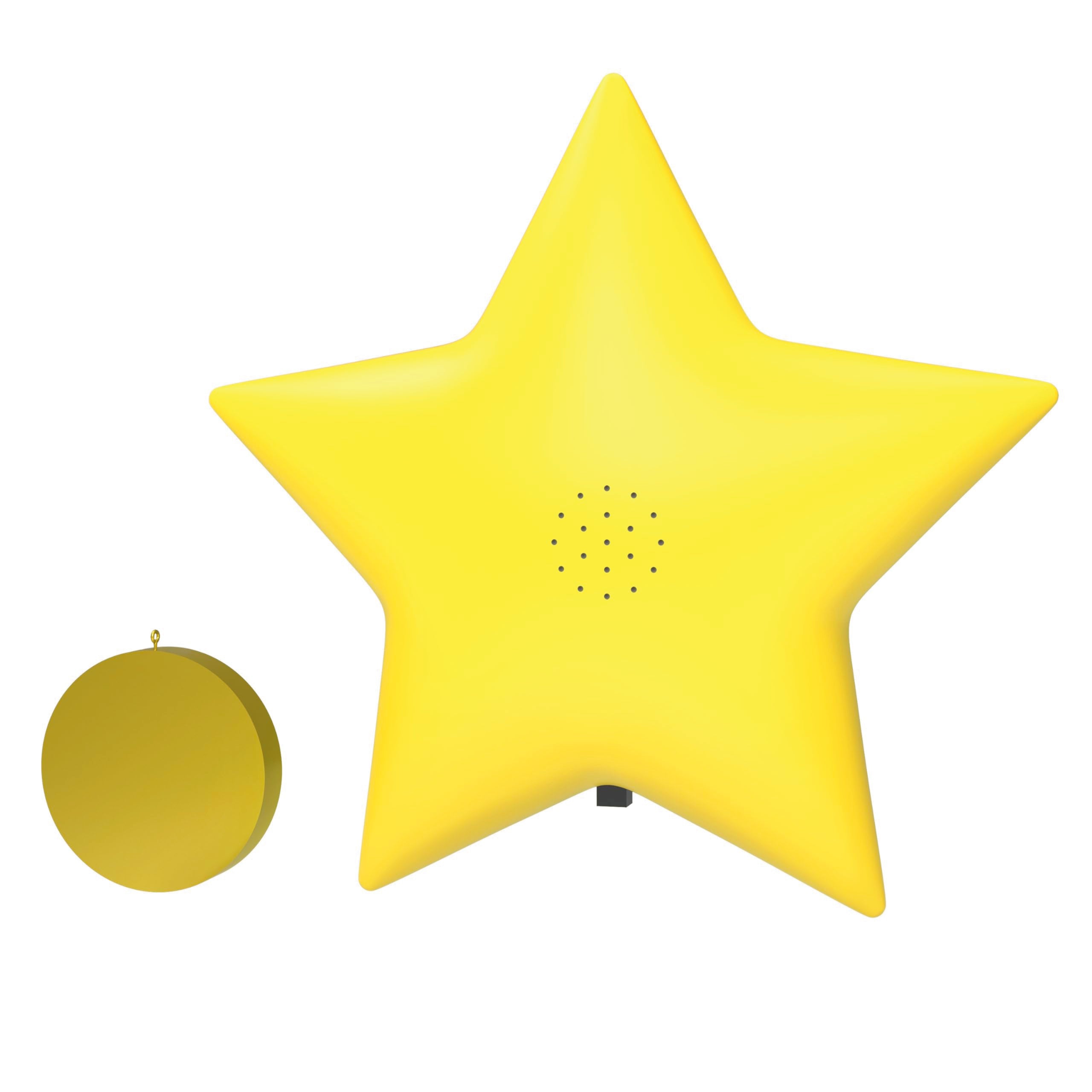 Hallmark Keepsake Christmas Tree Topper 2025, Nintendo Super Mario Super Star with Light and Sound, Gifts for Gamers