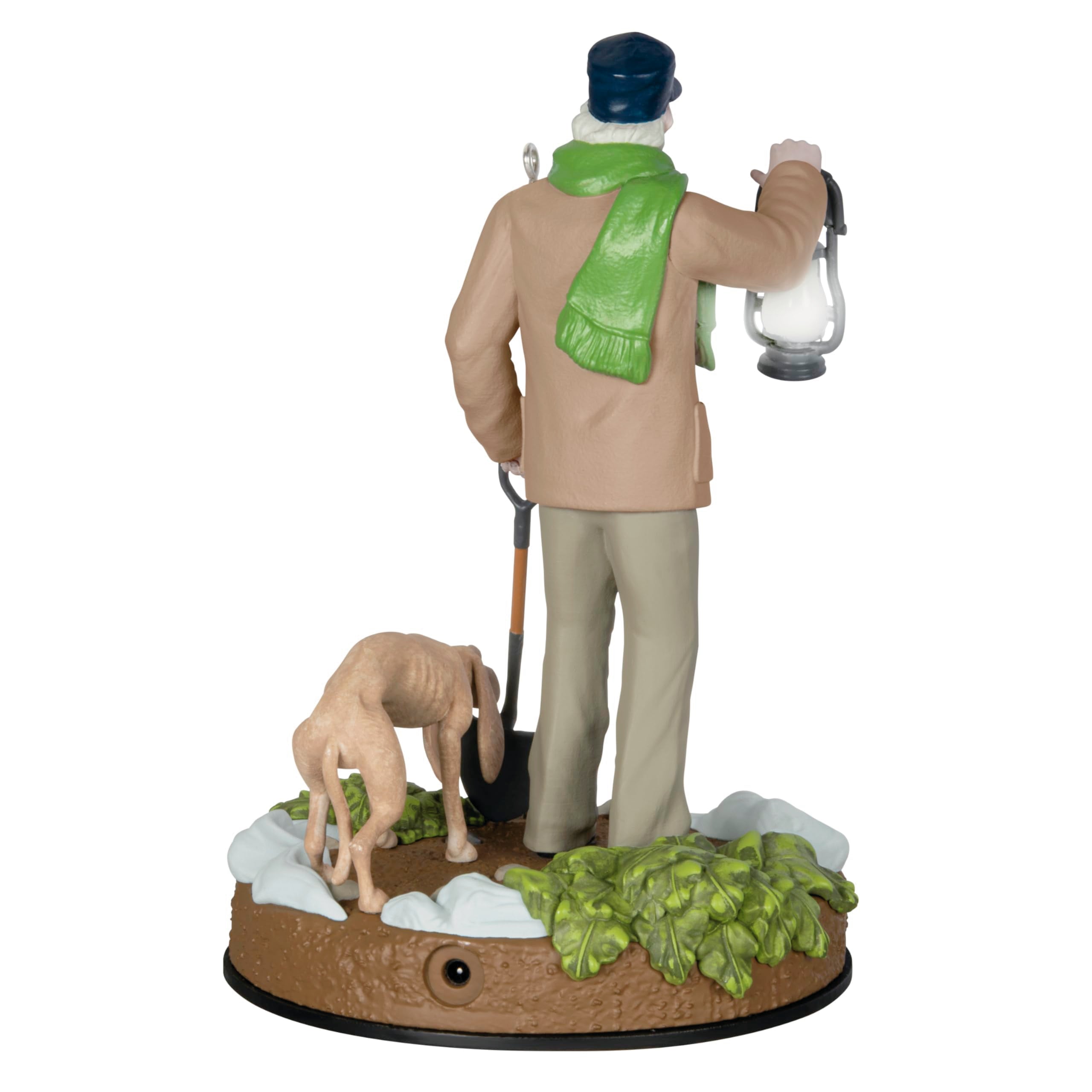Hallmark Keepsake Christmas Ornament, Disney The Haunted Mansion Collection The Caretaker and His Dog With Light and Sound, Gift
