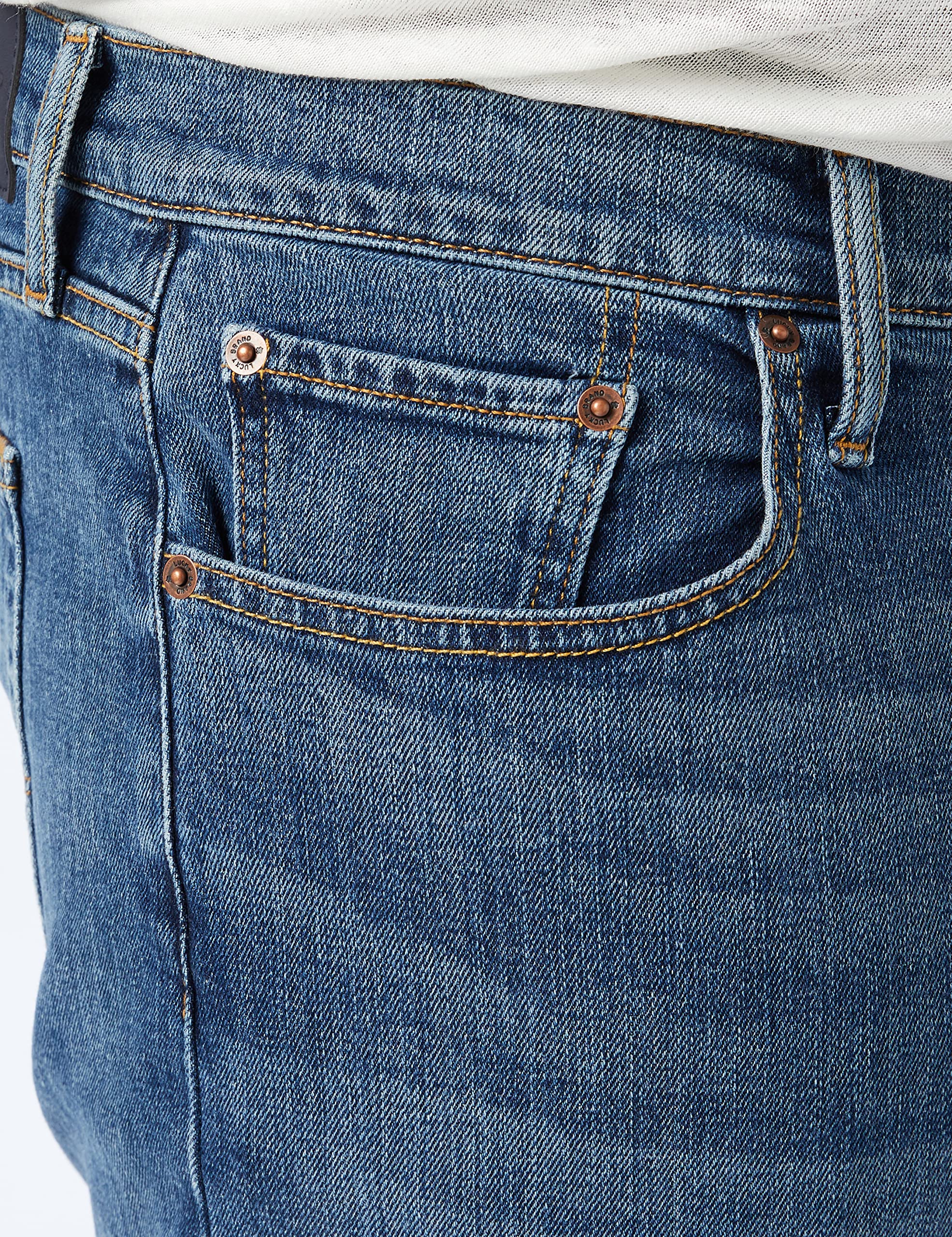 Lucky Brand Mens 181 Relaxed Straight Jean, Dellwood, 30W X 30L