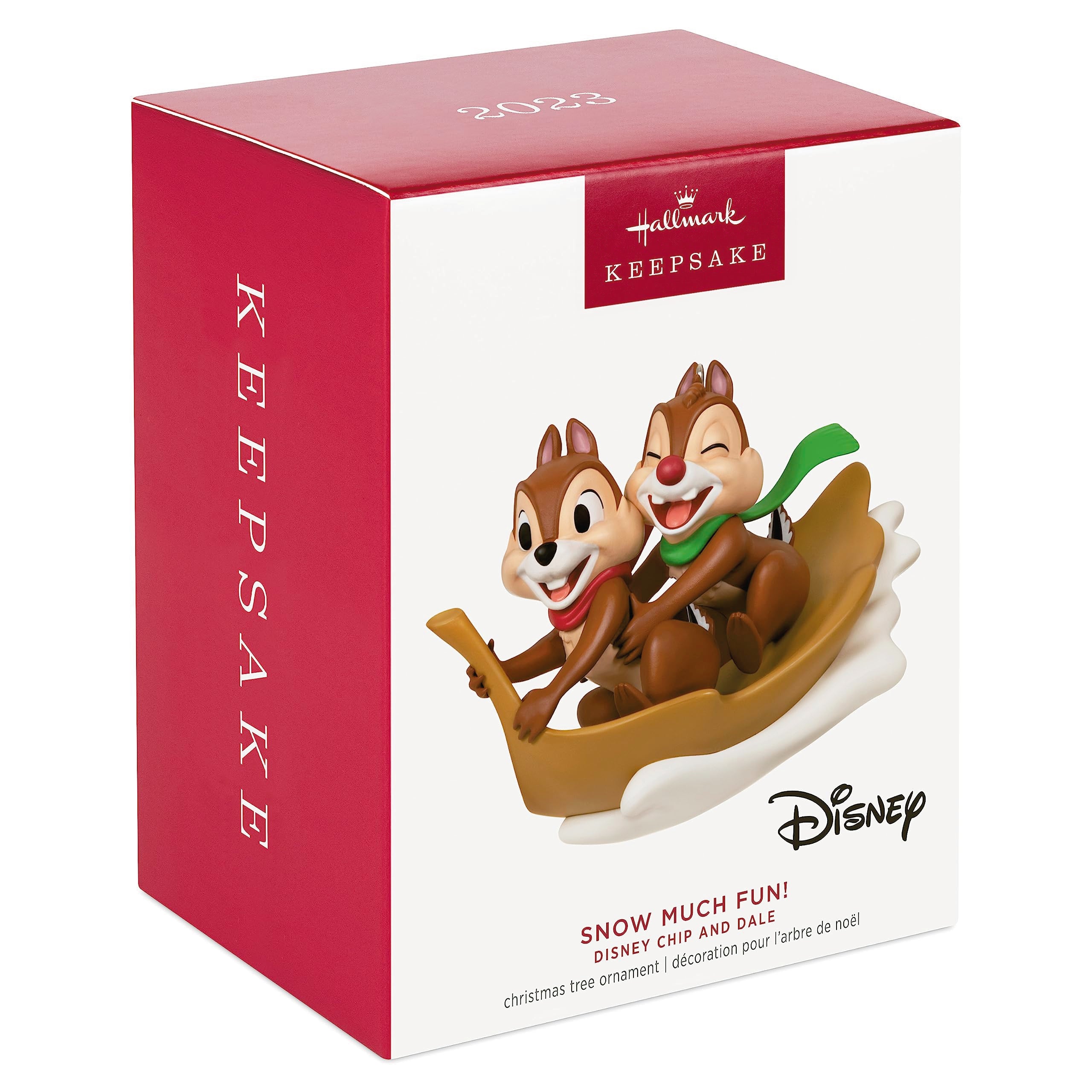 Hallmark Keepsake Christmas Ornament 2023, Disney Chip and Dale Snow Much Fun!, Gifts for Disney Fans