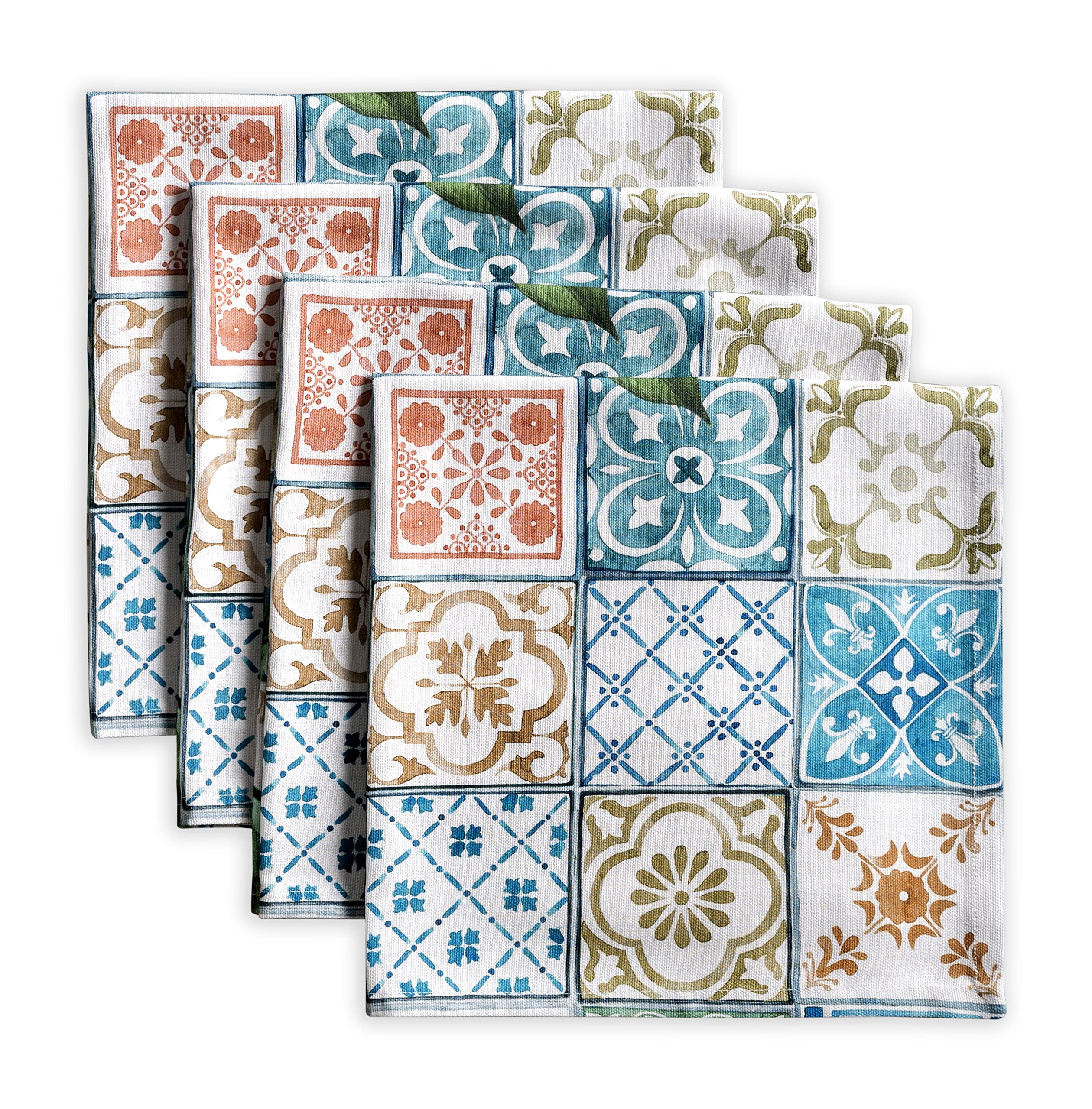 Maison D Hermine Napkins 100% Cotton Set Of 4 Decorative Cloth Napkin Washable Dinner Napkins For Gifts, Holiday, Dinner, Weddin