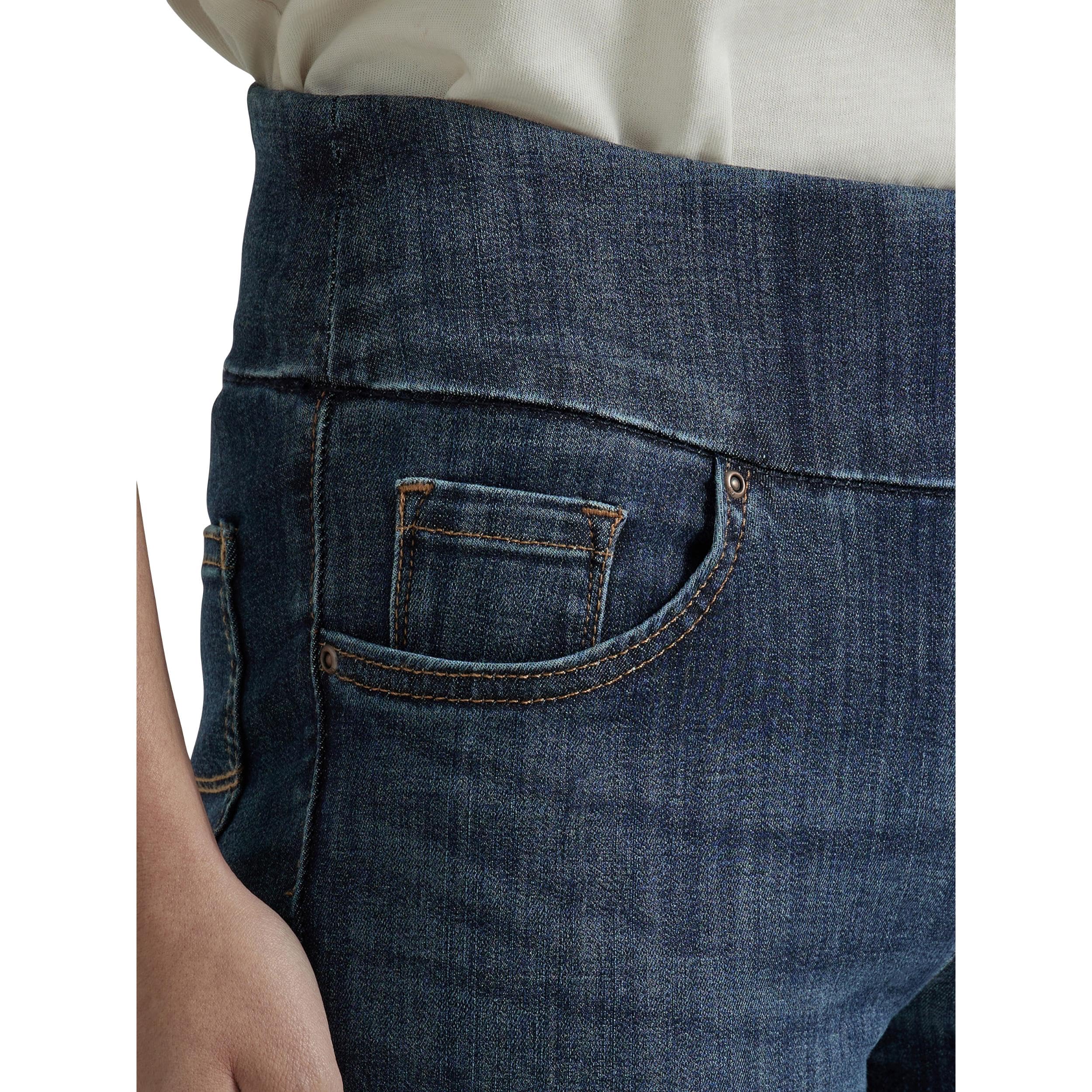 Lee Sculpting Fit Slim Leg Pull On Jean, Cotton, 16 Long, Landslide, Model 35179
