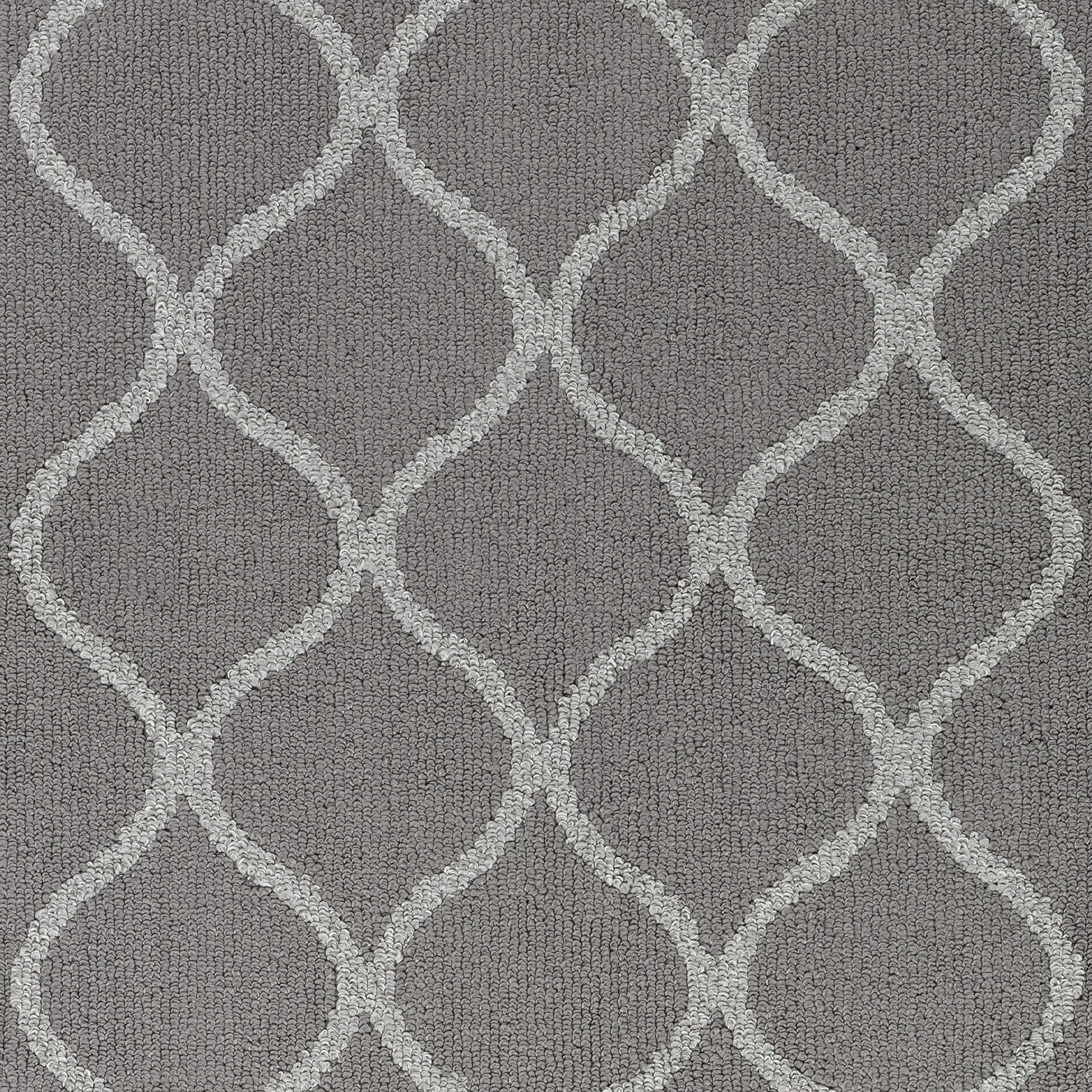 Maples Rugs Rebecca Contemporary Runner Rug Non Slip Hallway Entry Carpet [Made in USA], 26 x 10, True Grey
