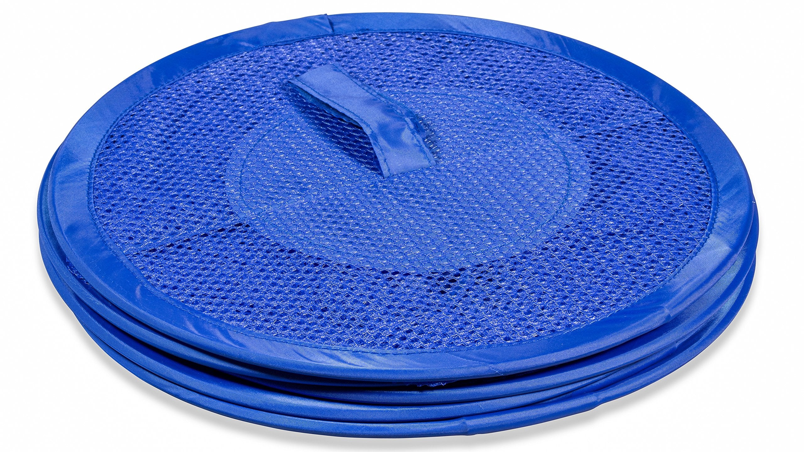 Handy Laundry 5-Tier Kids' Room and Closet Organizer - 12'' X 59'' - Fun and Functional Storage for Toys  Gloves  Shawls  Hats  and Mittens. Easy Attachment to Any Rod. (Royal Blue)