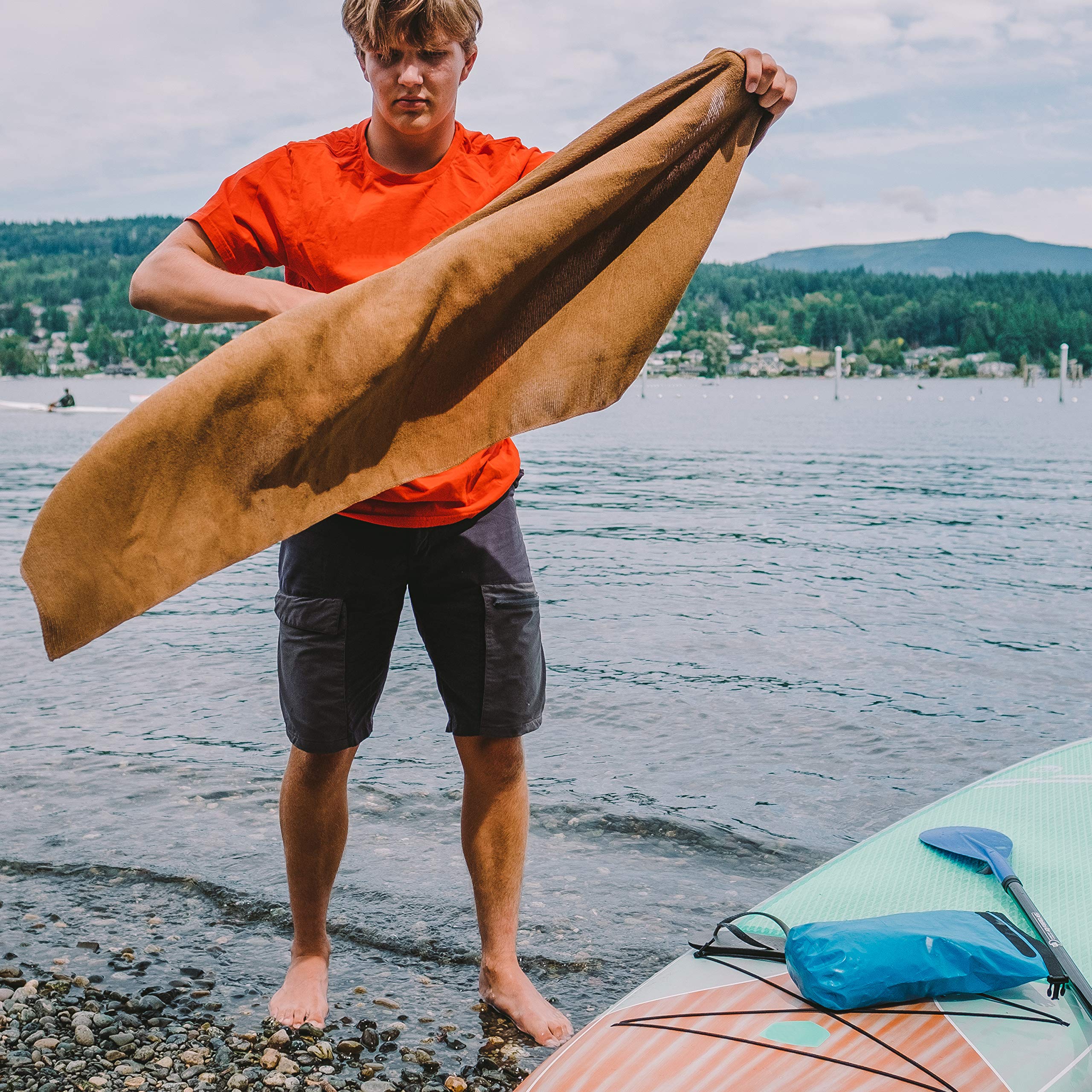 Gear Aid Quick Dry And Compact Micro-Terry Towel, Od Green, Large, 30'''' X 50'''''' (69030)