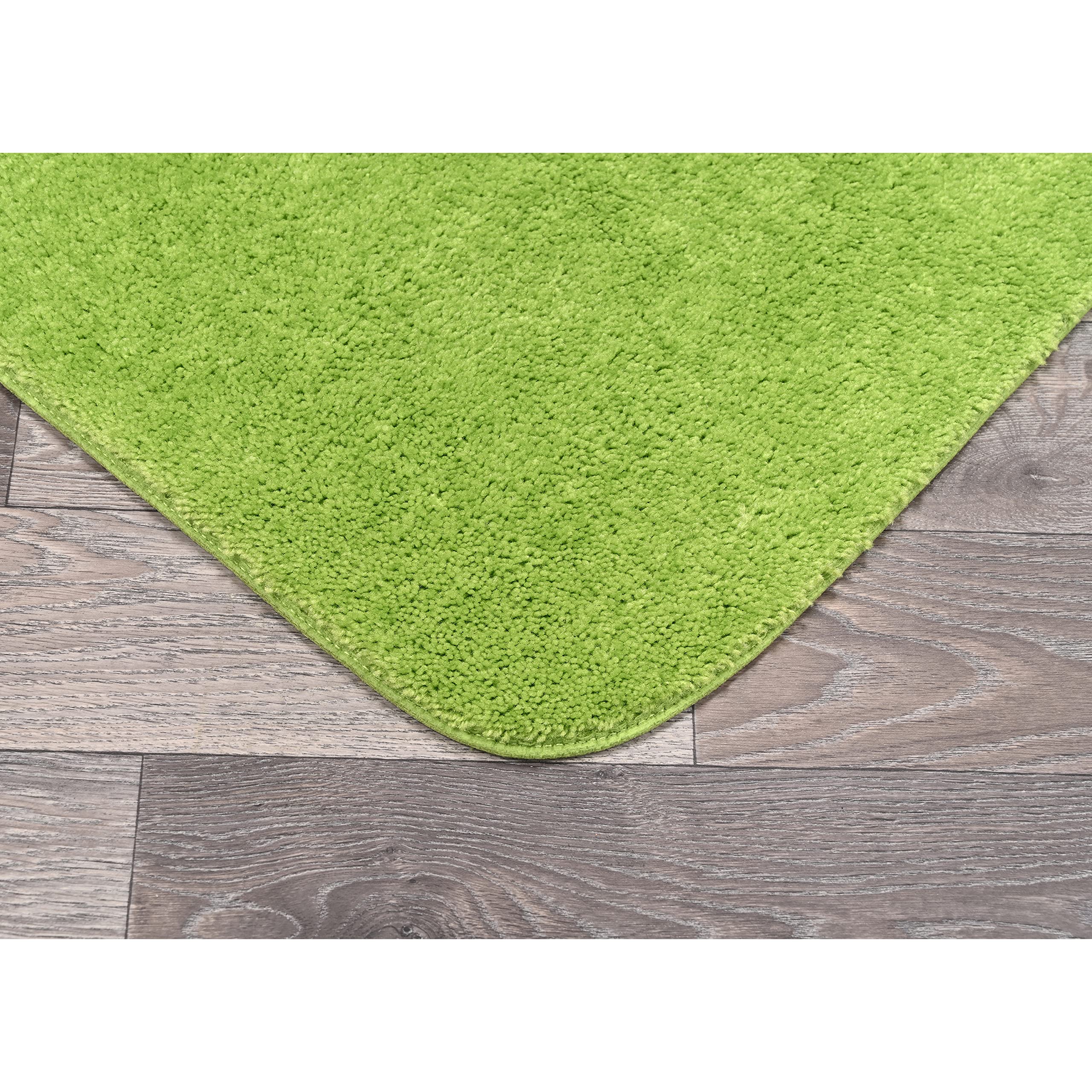 Garland Rug Traditional Nylon Washable Lime-Aid 3 Bath Rugs (17 X 24, 21 X 34, 21 X 34) - Soft, Absorbent, And Styli