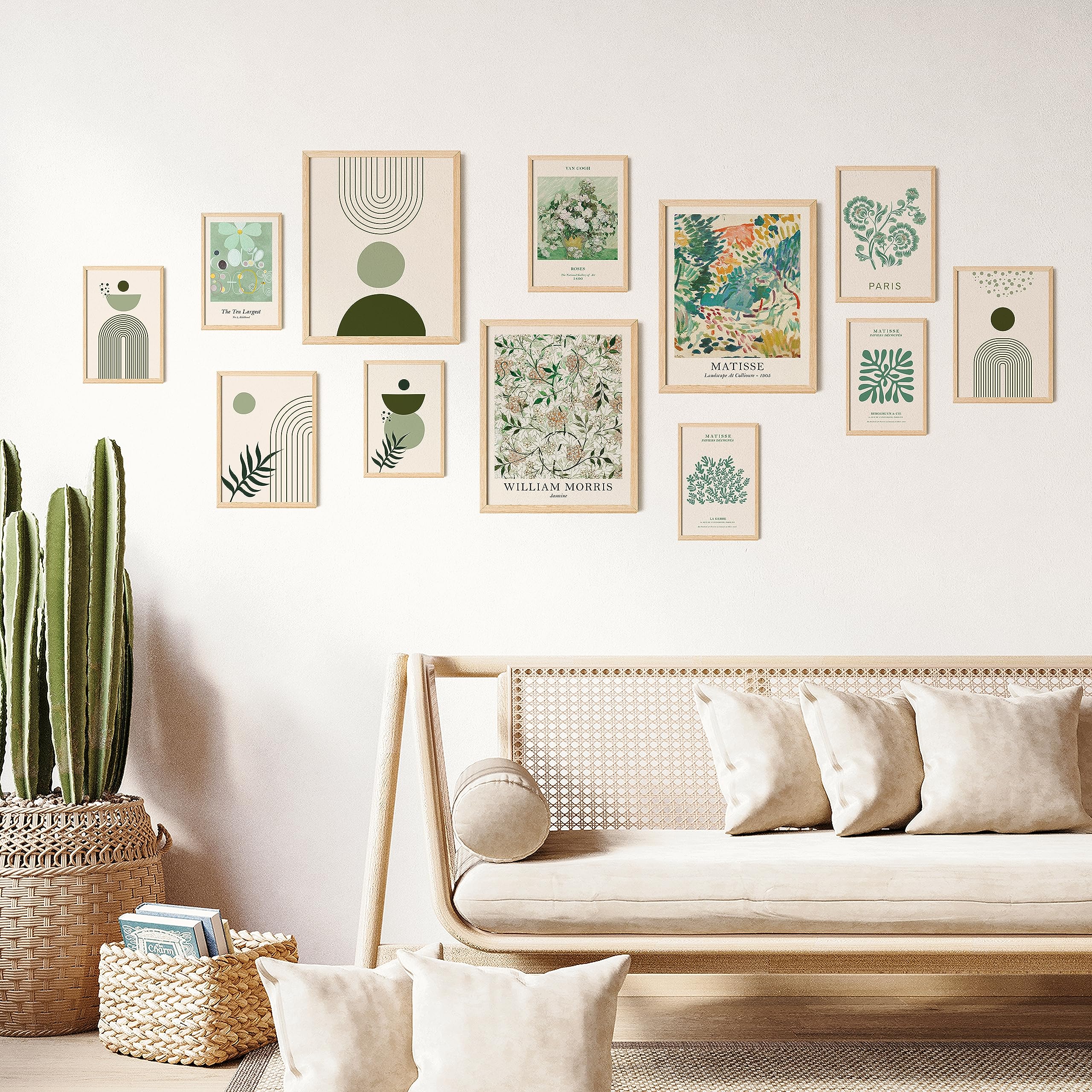 97 Decor Sage Green Room Decor Aesthetic - Sage Green Wall Decor, Sage Matisse Wall Art Prints, Green Posters Wall Collage, Past