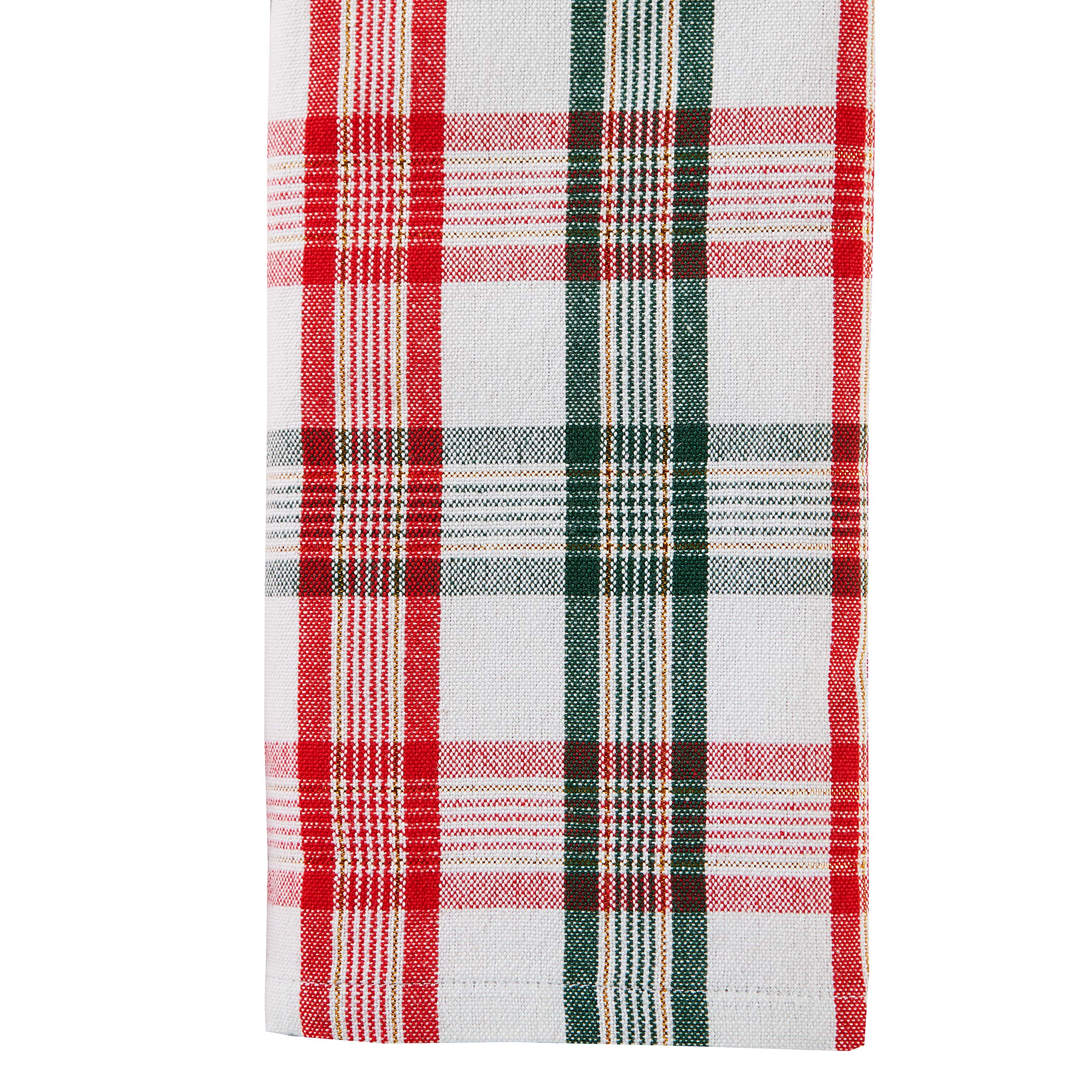 Skl Home Fa La Llama 2-Piece Dish Towel Set, Red