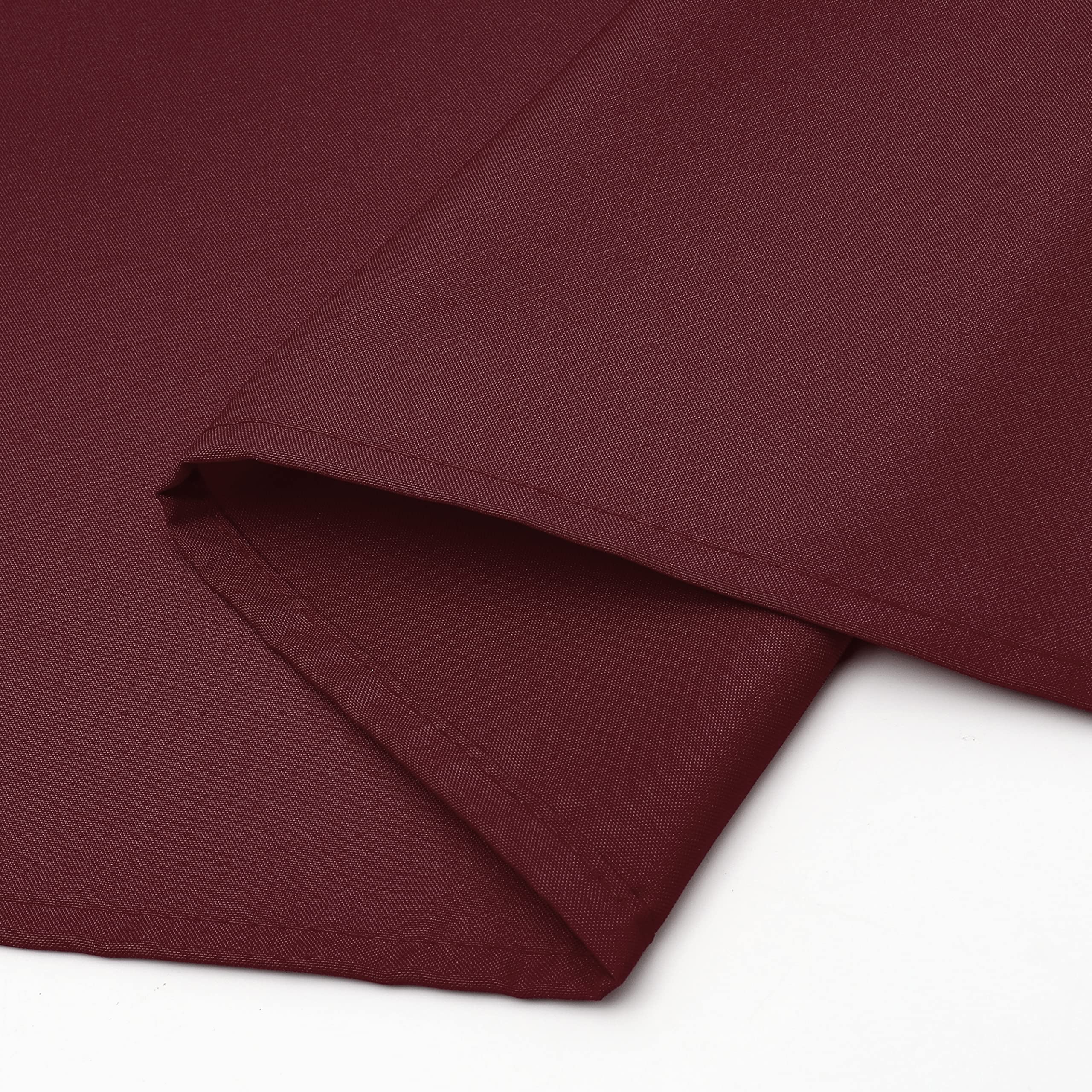 Wewoch Burgundy Rectangle Tablecloth Wrinkle Resistant Washable Fabric Table Cloth for Dining Kitchen  Parties Weddings and Outdoor Use 60 Inch by 104 Inch