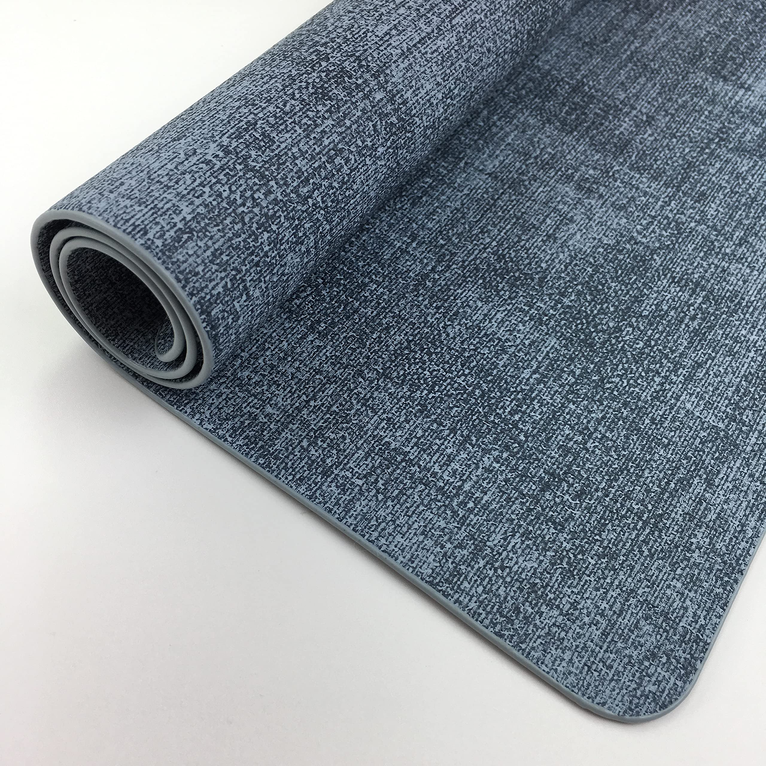 Wazaigur Waterproof Easy To Clean Non-Slip Heat Resistant Thick Faux Leather Placemats For Dining Table Set Of 8,Navy Blue
