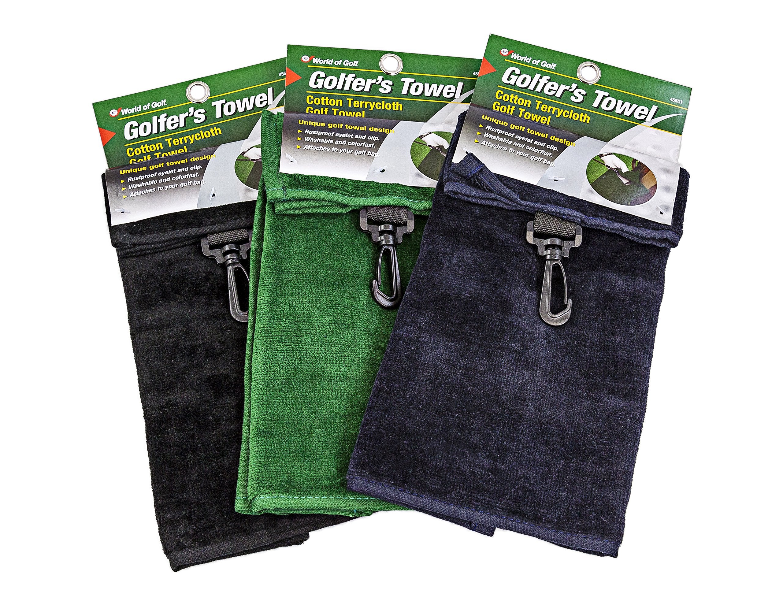 Jef World Of Golf Towel, 1 Piece (Colors May Vary)