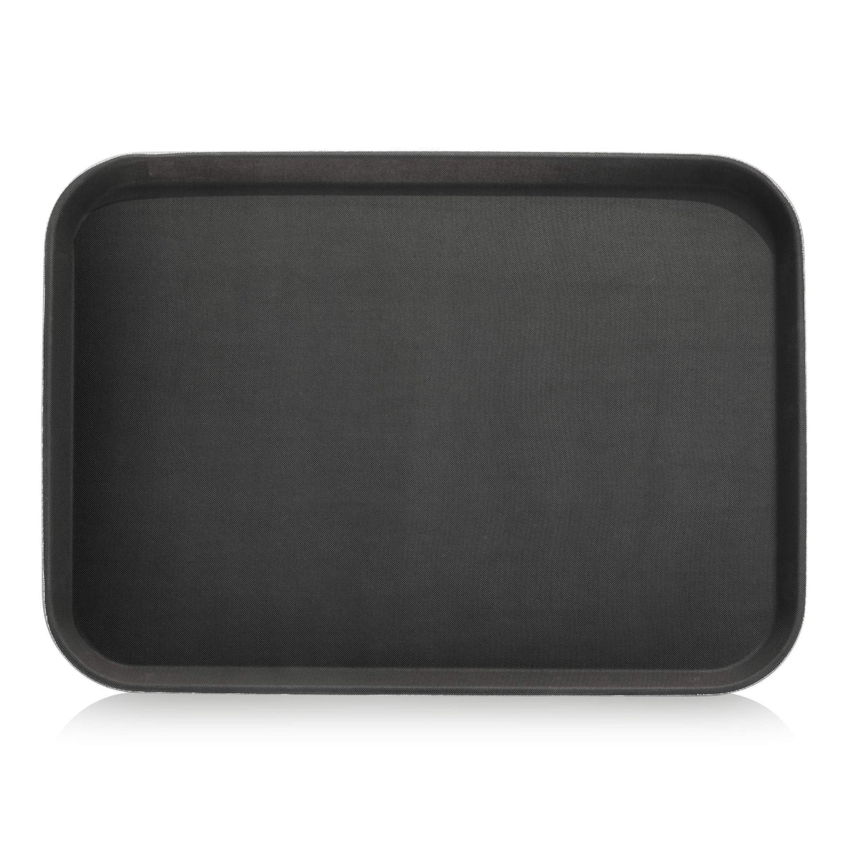 New Star Foodservice 25279 Restaurant Grade Non-Slip Tray, Plastic, Rubber Lined, Rectangular, 16-Inch X 22-Inch, Black