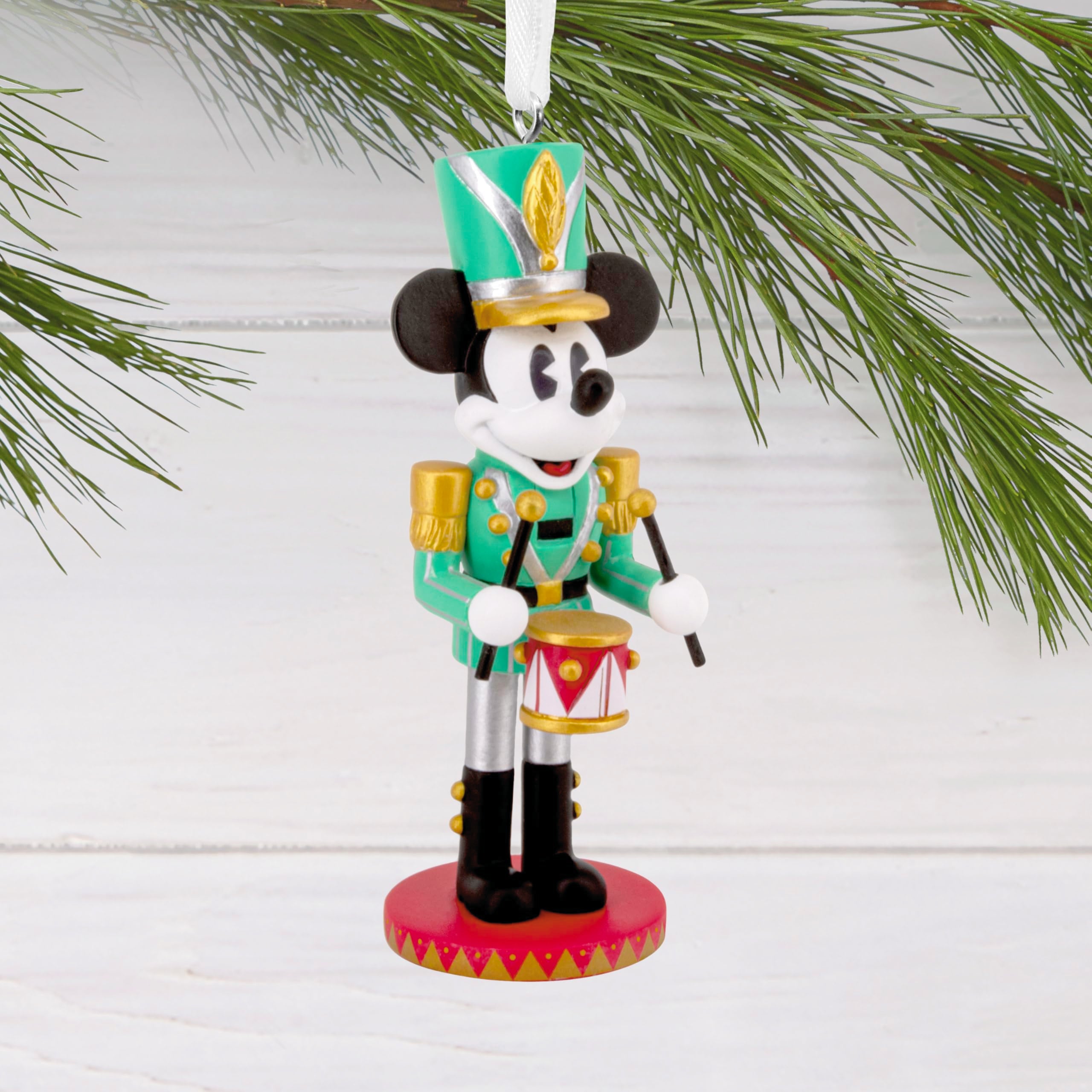 Hallmark Disney Mickey Mouse Nutcracker Ornament, Resin, 3HCM4687, Nutcracker Mickey, Perfect Gift for Disney Fans
