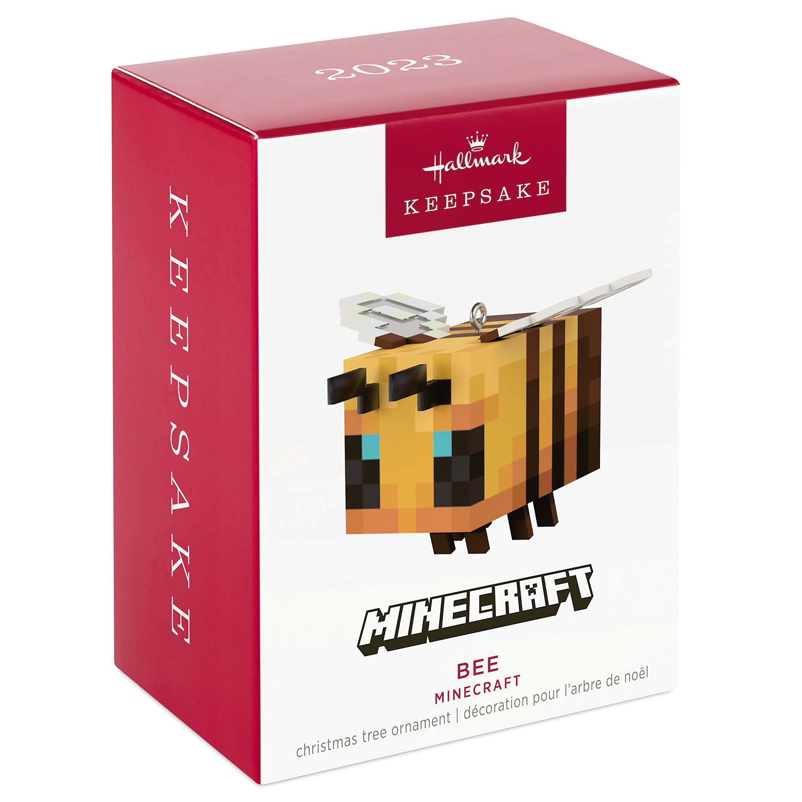 Hallmark Keepsake Christmas Ornament 2023, Minecraft Bee, Gifts for Gamers