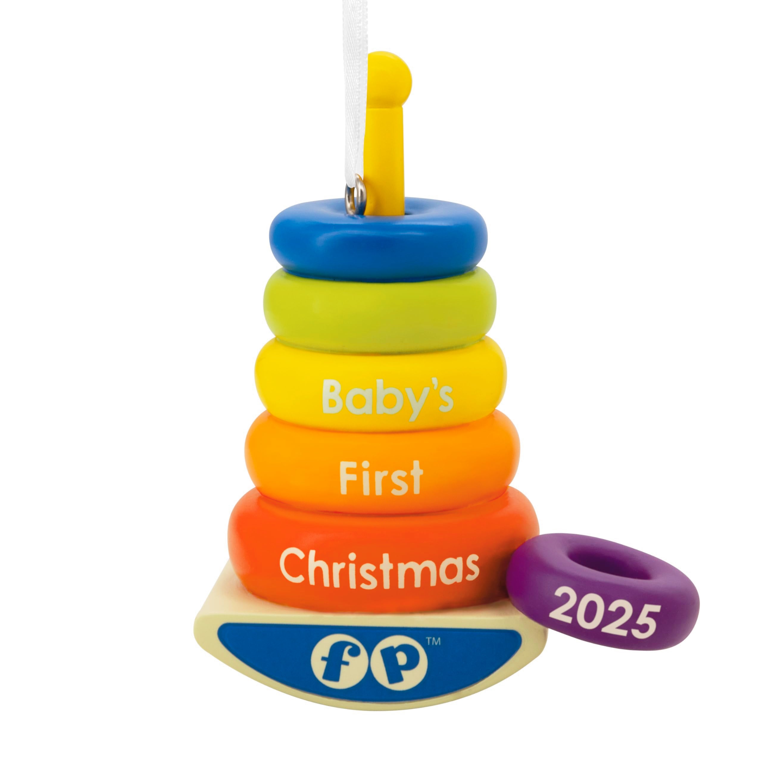 Hallmark Fisher-Price Rock-A-Stack Baby s 1st Christmas 2025 Christmas Ornament