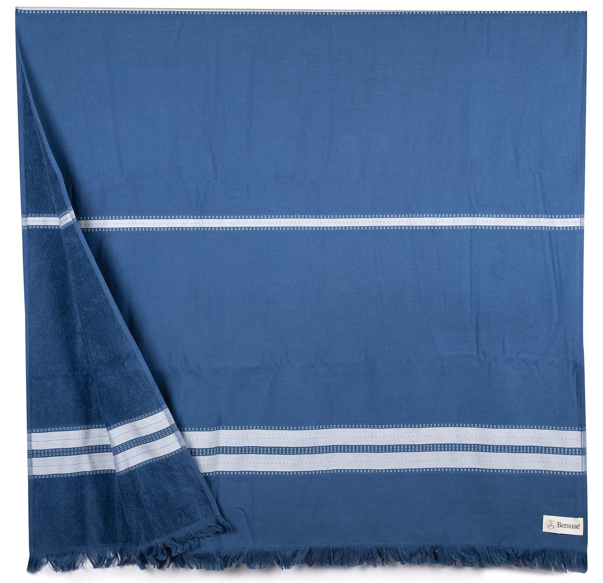 Bersuse 100% Cotton Cascais Terry Peshtemal Turkish Towel Bath Towel Beach Towel Lighweight Quickdry Absorbent - 35X67 Inches, I