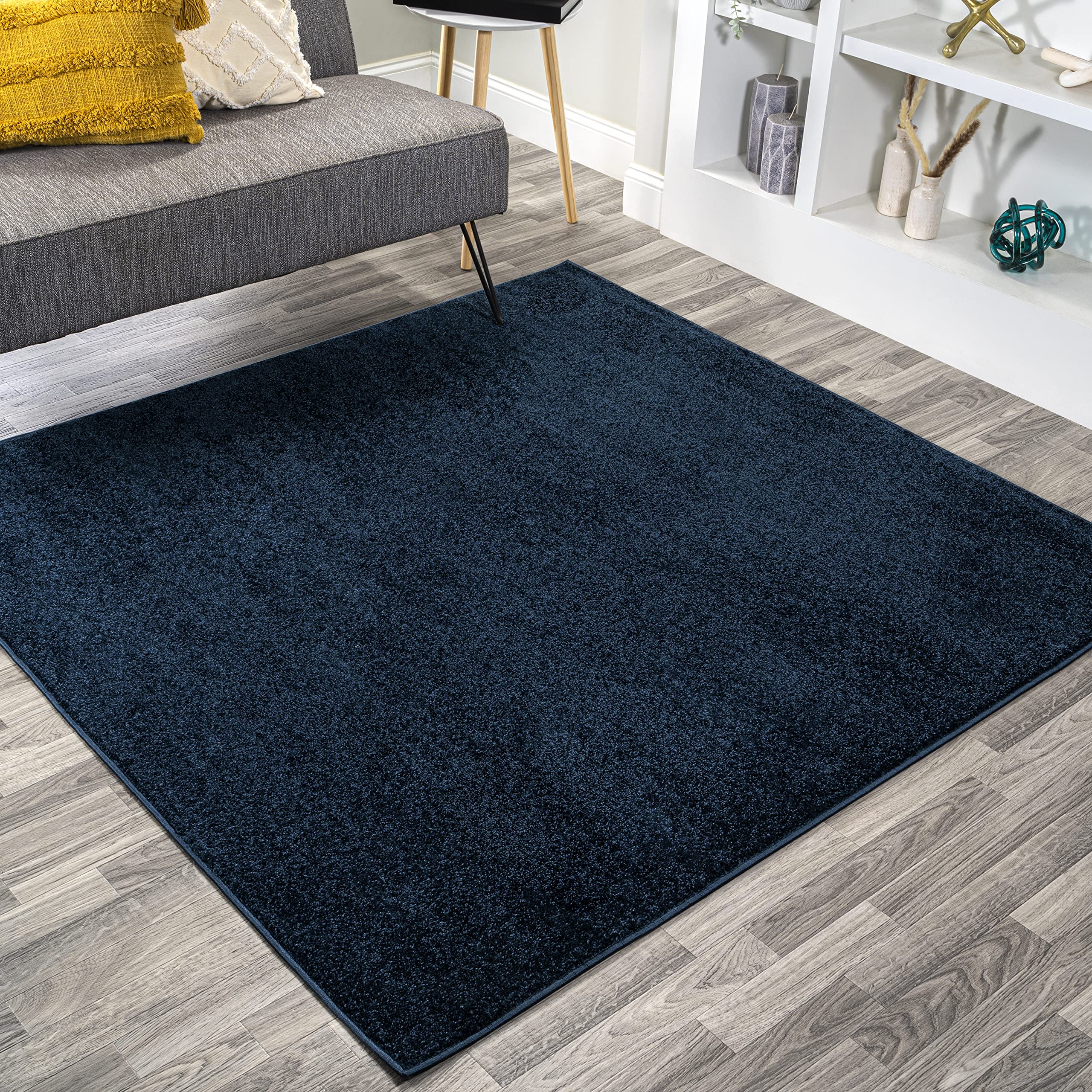 JONATHAN Y SEU100C-6SQ Haze Solid Low-Pile Indoor Area Rug, Coastal, Bohemian, Minimalist, Classic, Casual for Bedroom,Kitchen,L