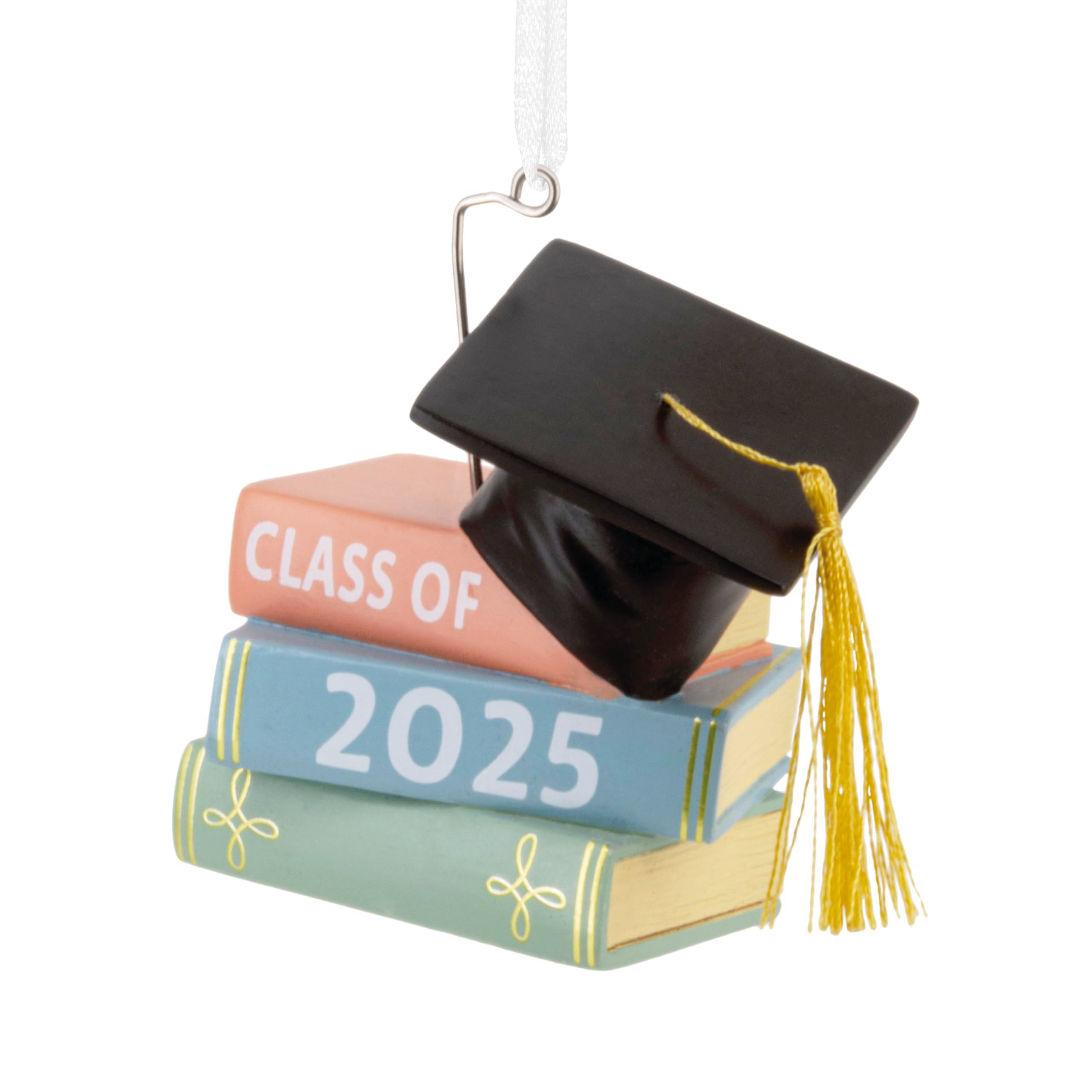 Hallmark Graduation Cap and Books Class of 2025 Christmas Ornament, Graduation Gifts