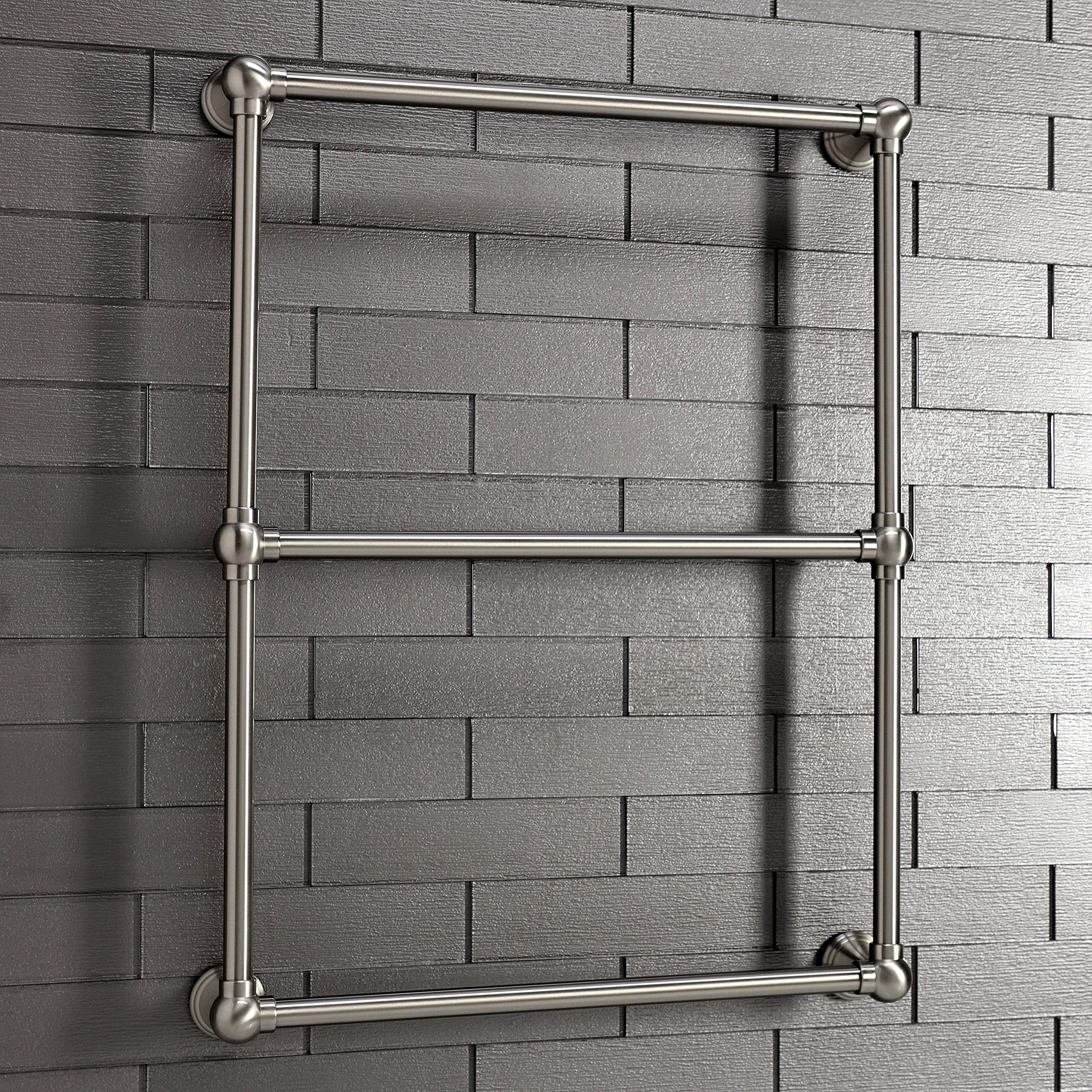 Kingston Brass Dtc322419Sn Maximilien Wall Mount -Towel Rack, Brushed Nickel