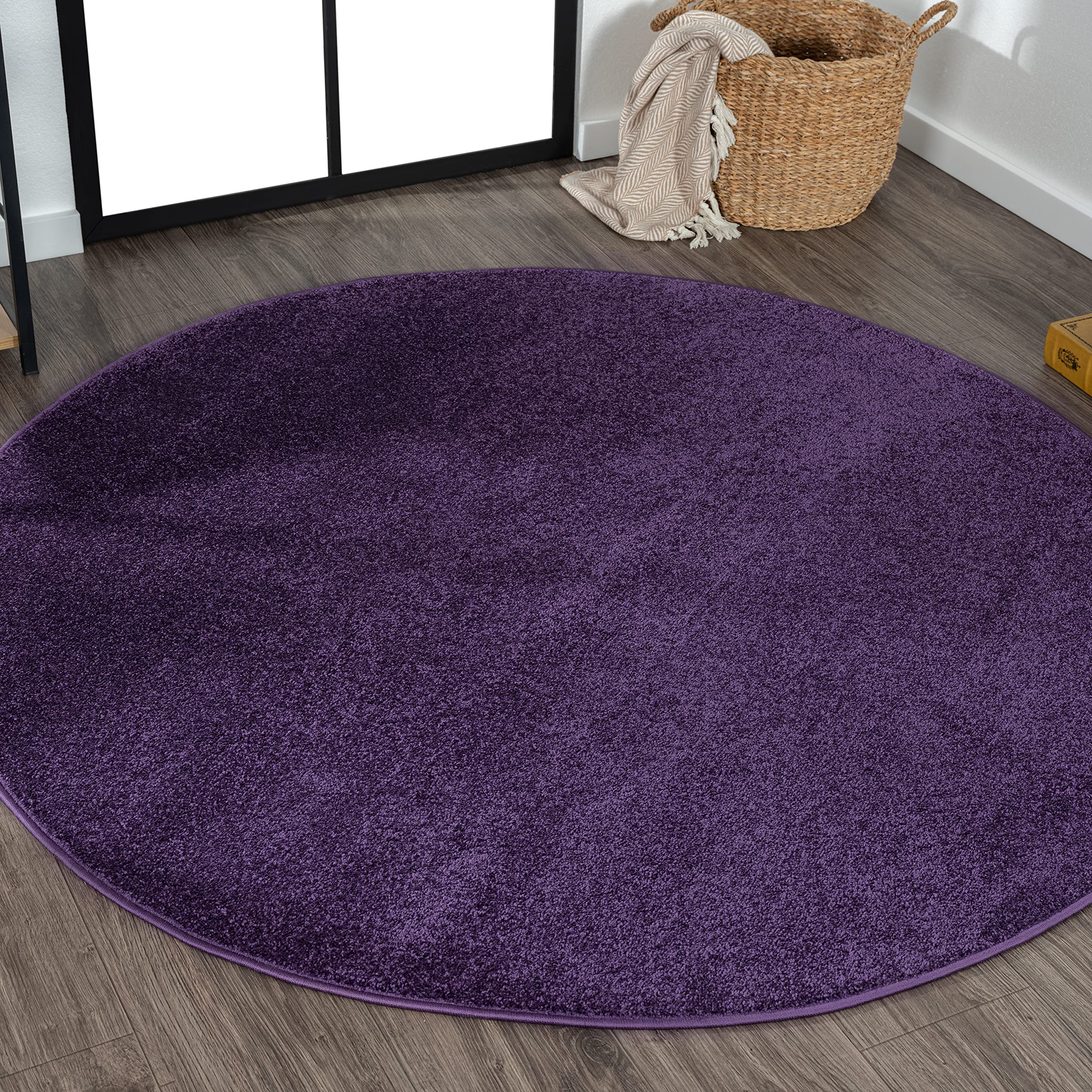 JONATHAN Y SEU100N-5R Haze Solid Low-Pile Indoor Area-Rug, Coastal, Bohemian, Minimalist Easy-Washing,Bedroom,Kitchen,Living Roo