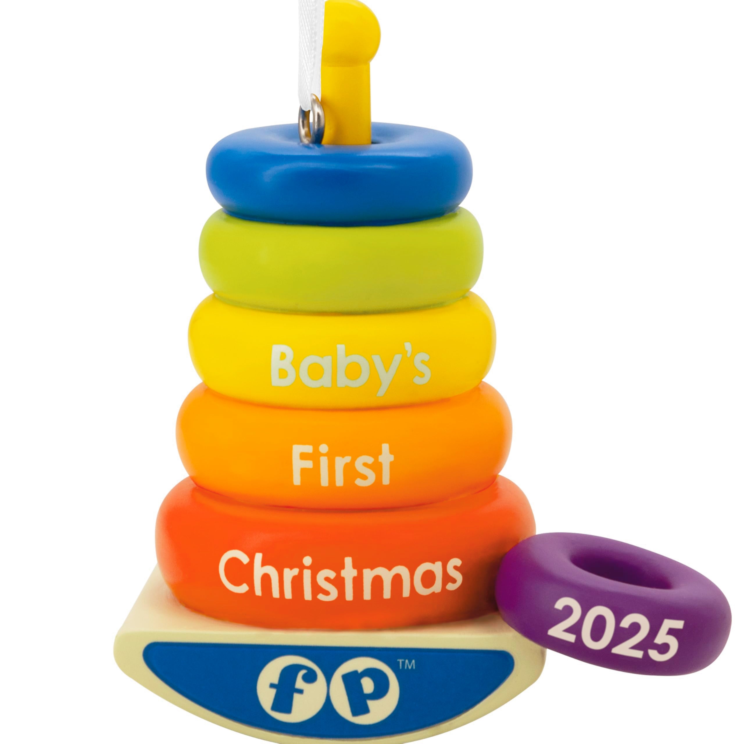 Hallmark Fisher-Price Rock-A-Stack Baby s 1st Christmas 2025 Christmas Ornament