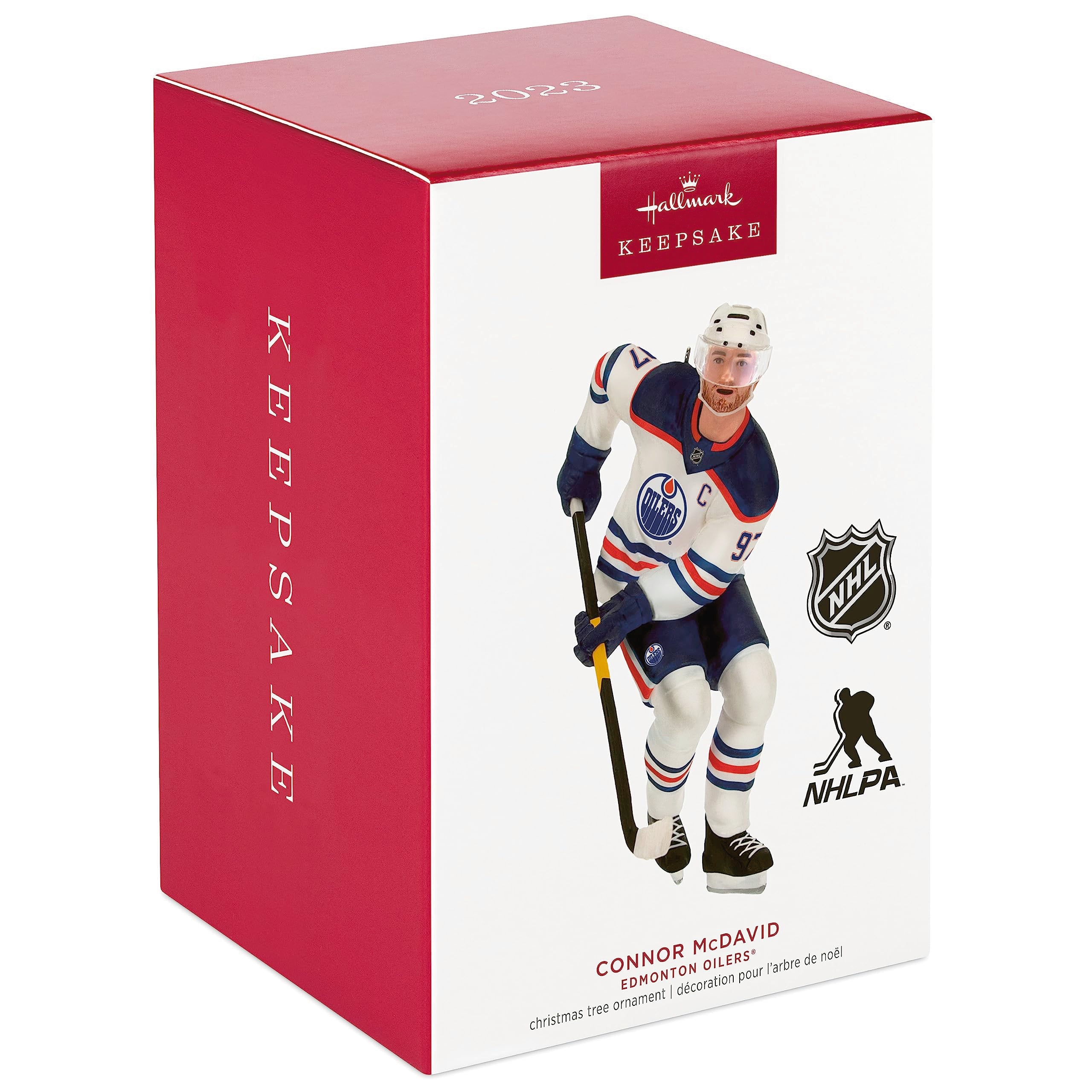 Hallmark Keepsake Christmas Ornament 2023, NHL Edmonton Oilers Connor McDavid Hockey Ornament, Sports Gifts