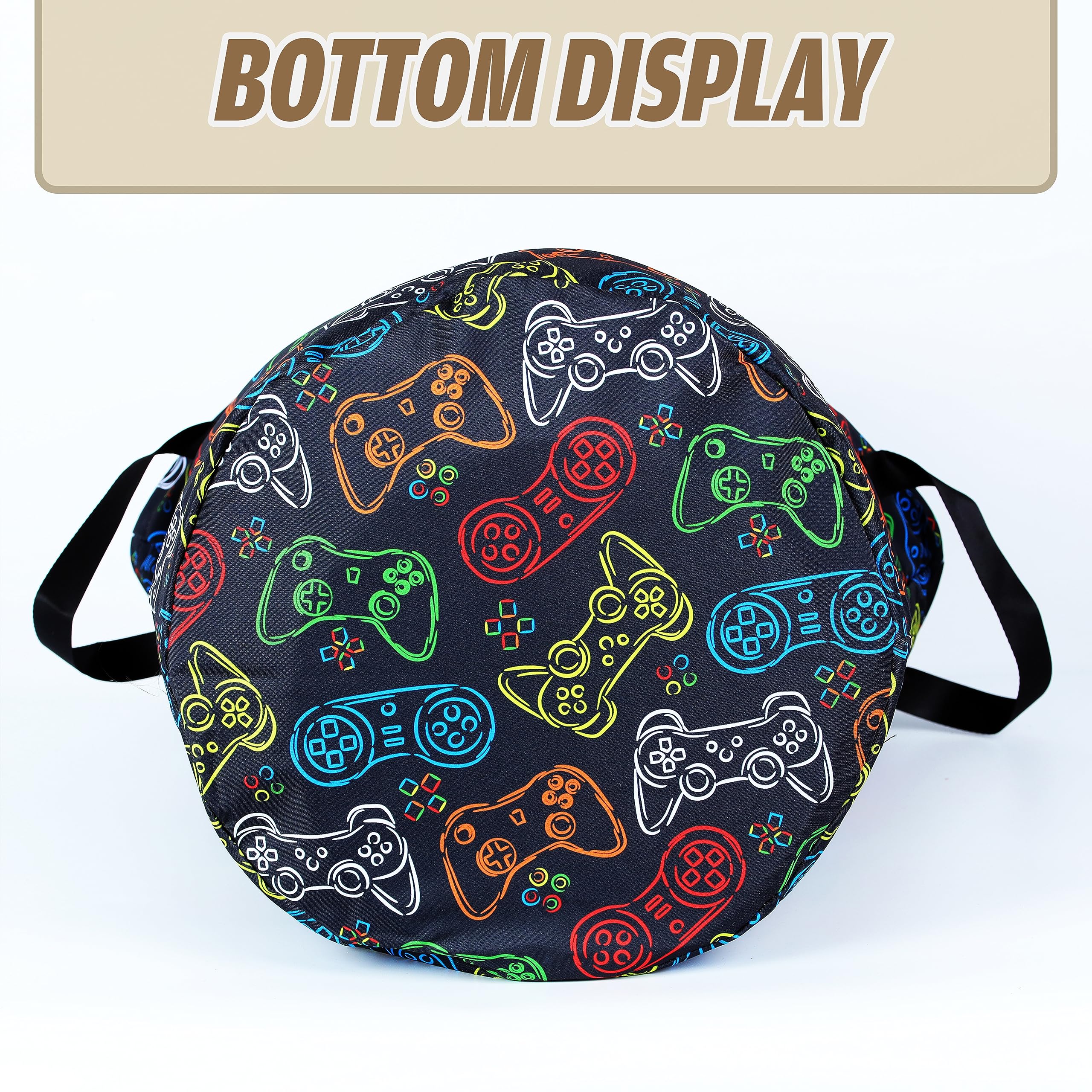 Color Game Machine Laundry Basket Funny Foldable Waterproof Oxford Cloth Tote Bag Laundry Hamper Clothes Storage Bucket Toy Orga