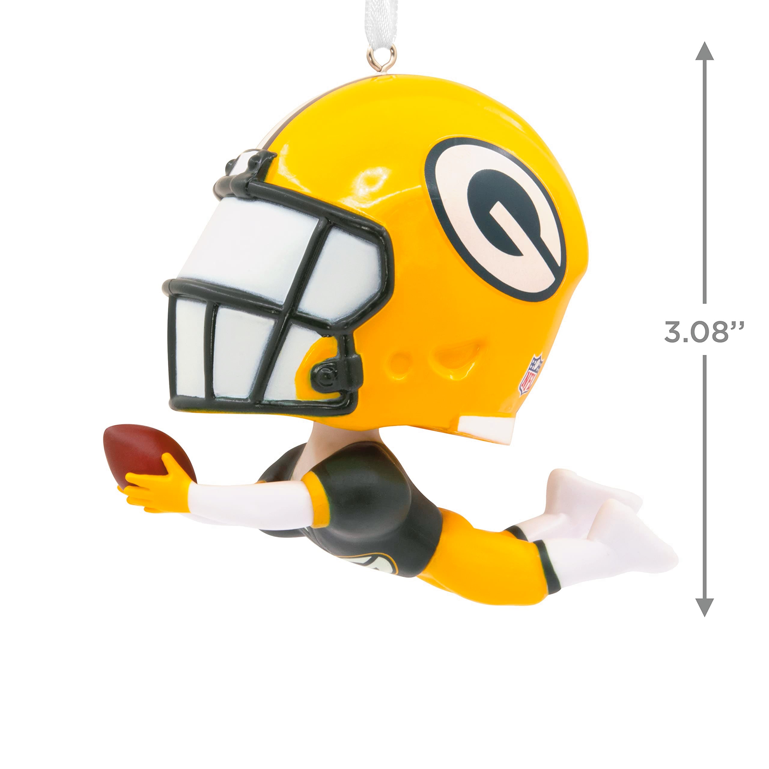 Hallmark NFL Green Bay Packers Bouncing Buddy Christmas Ornament