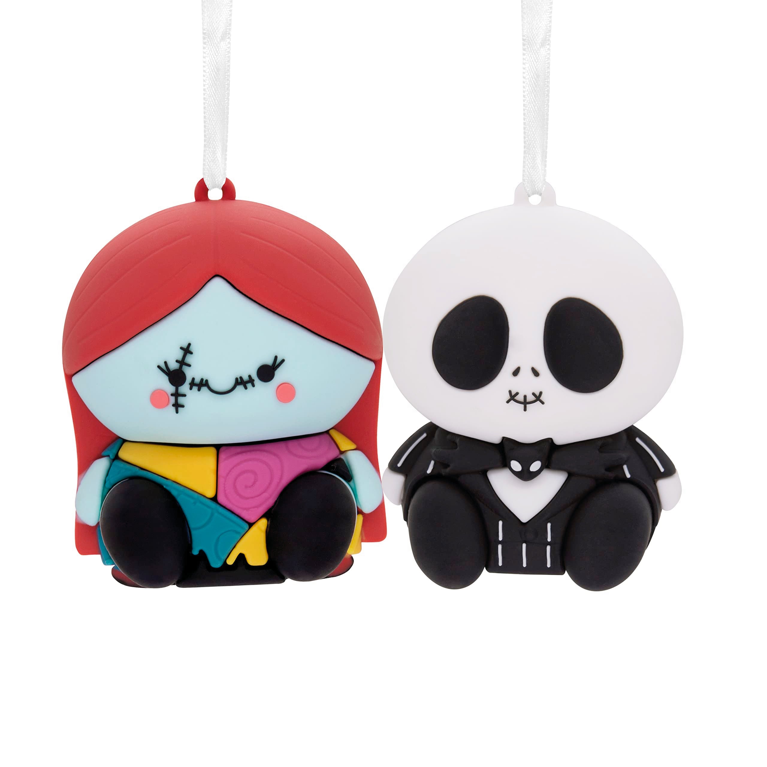 Hallmark Better Together Disney Tim Burton s The Nightmare Before Christmas Jack and Sally Magnetic Christmas Ornaments, Set of 