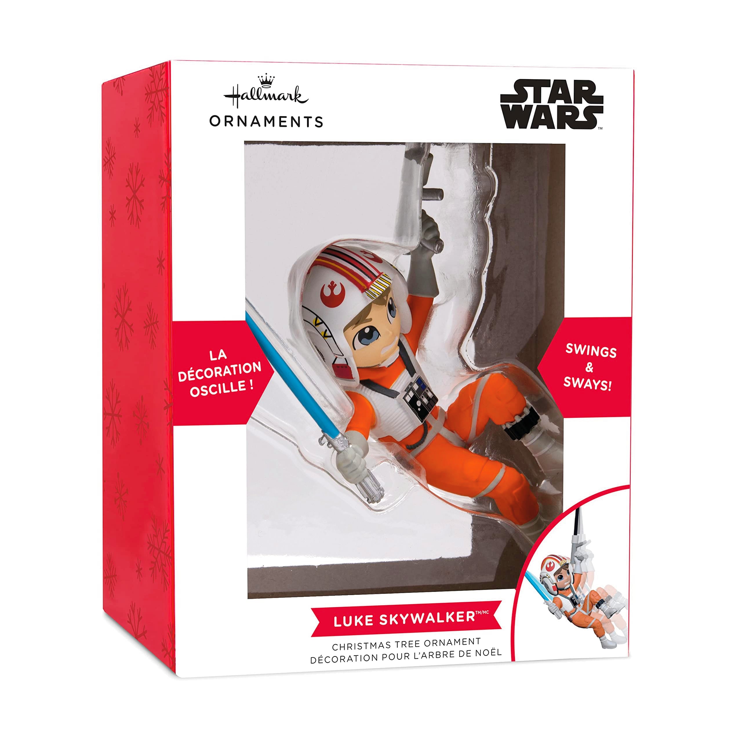 Hallmark Star Wars Swinging Luke Skywalker Christmas Ornament